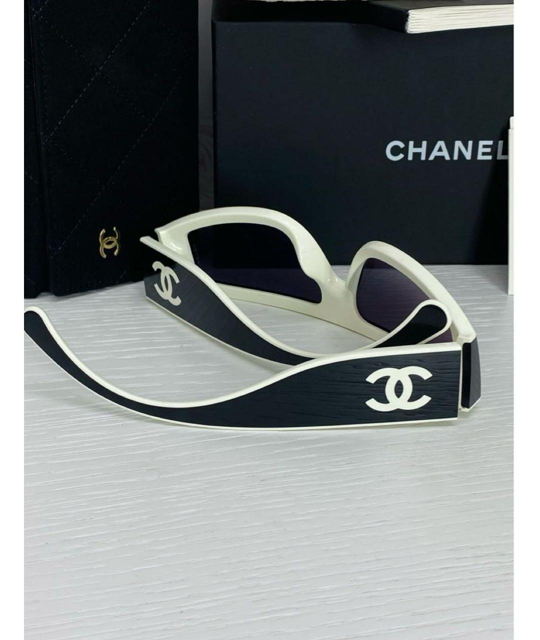 CHANEL Черные пластиковые солнцезащитные очки, фото 3