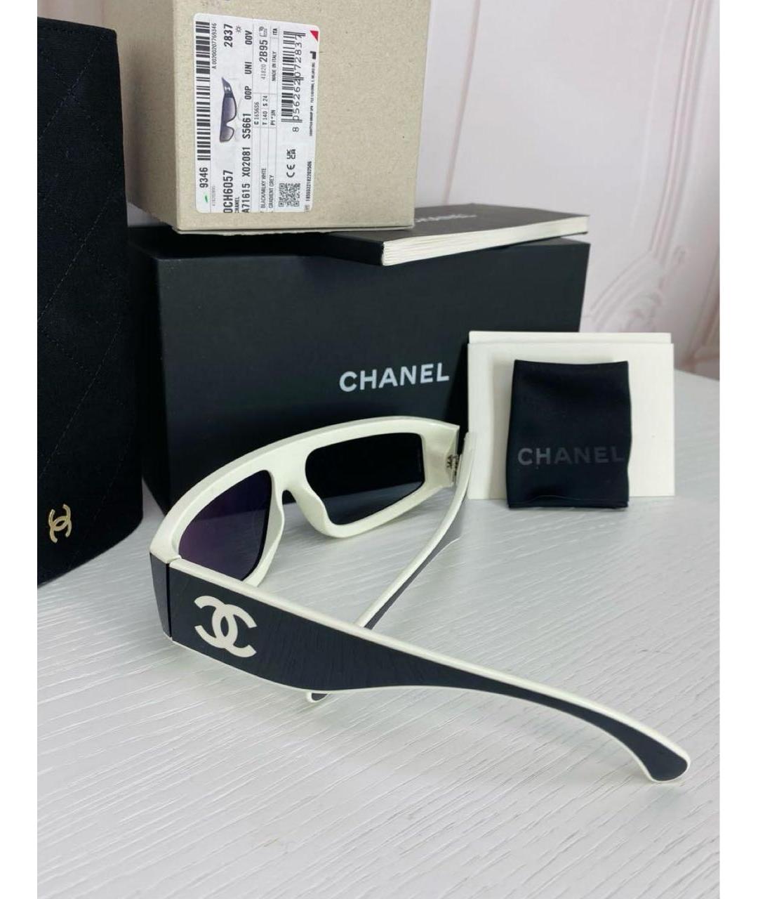 CHANEL Черные пластиковые солнцезащитные очки, фото 6
