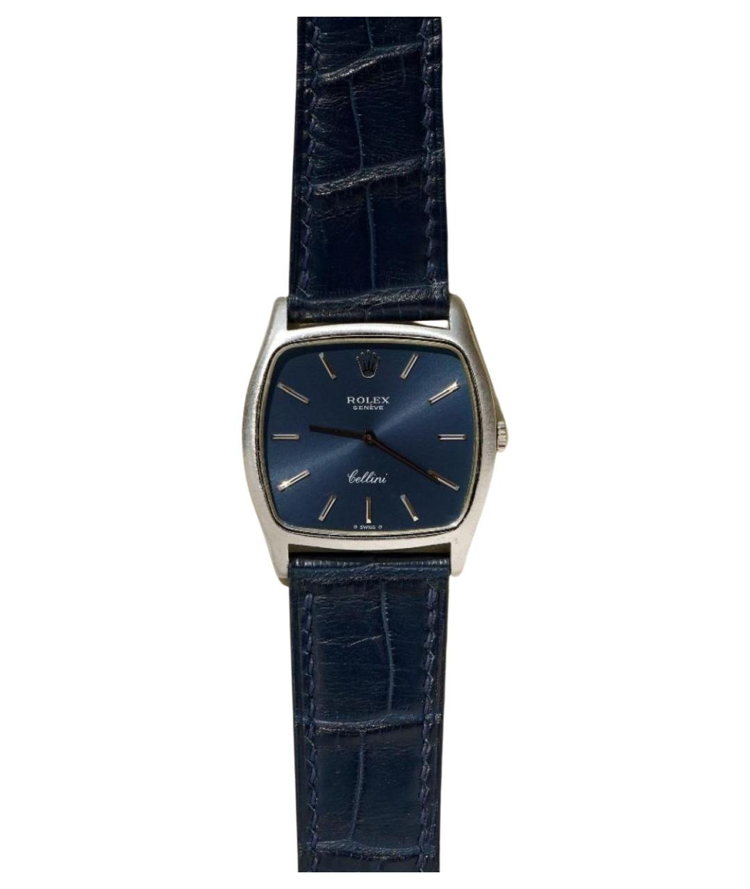 ROLEX Темно-синие часы из белого золота, фото 1