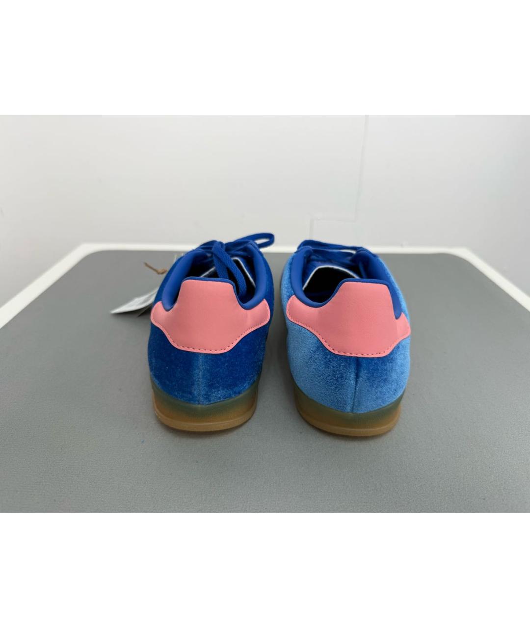 ADIDAS Синие бархатные кроссовки, фото 4