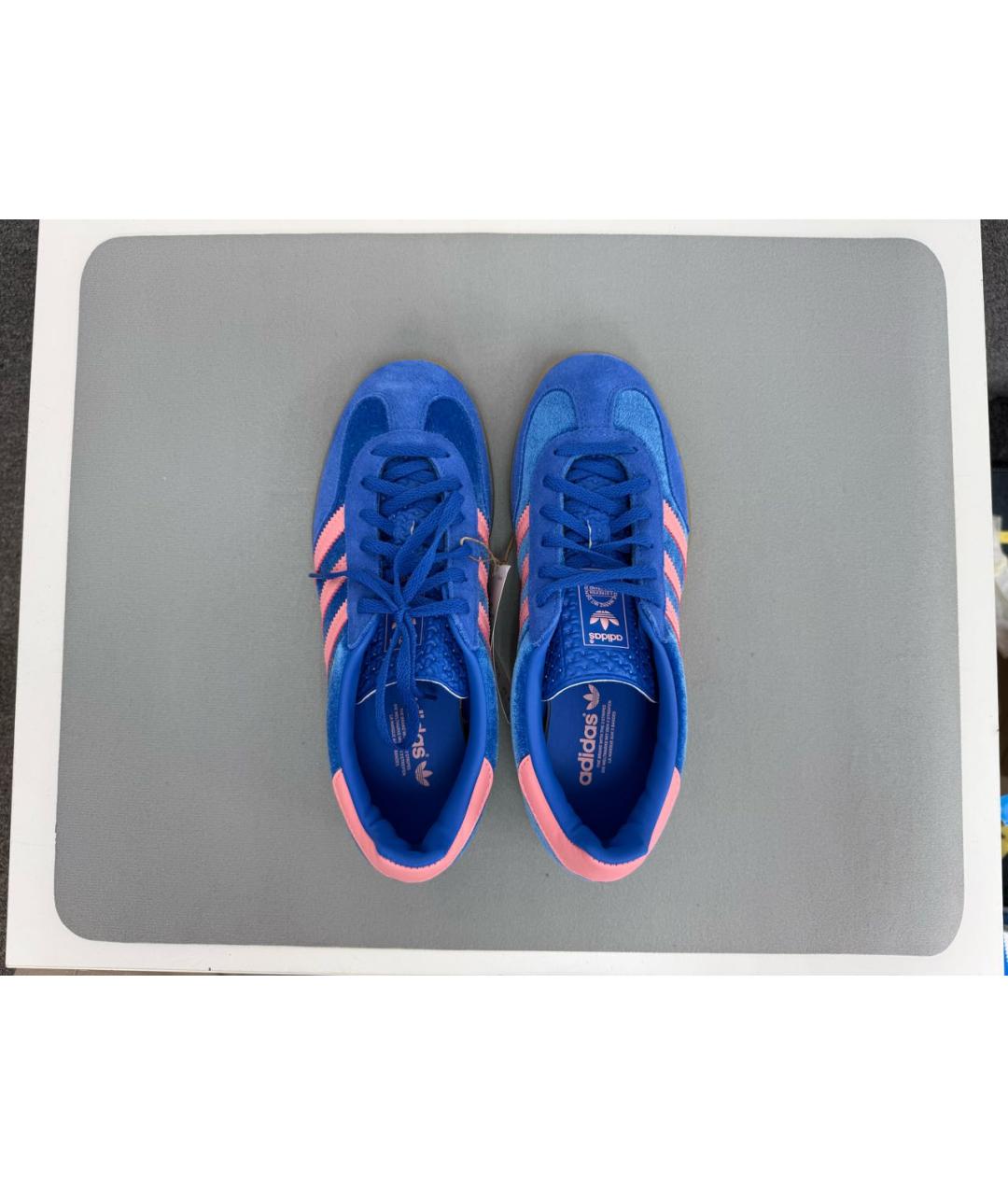 ADIDAS Синие бархатные кроссовки, фото 3