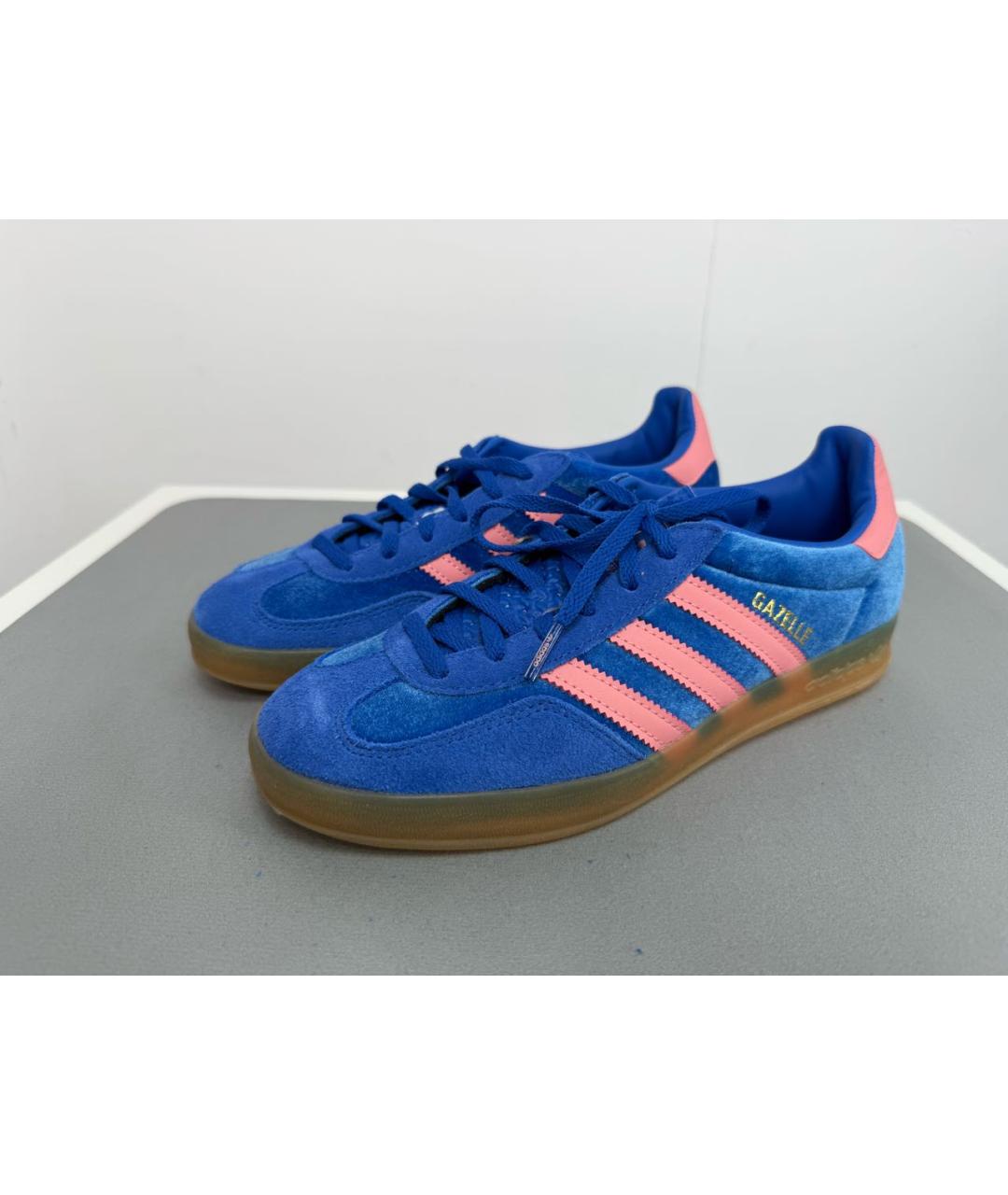 ADIDAS Синие бархатные кроссовки, фото 6