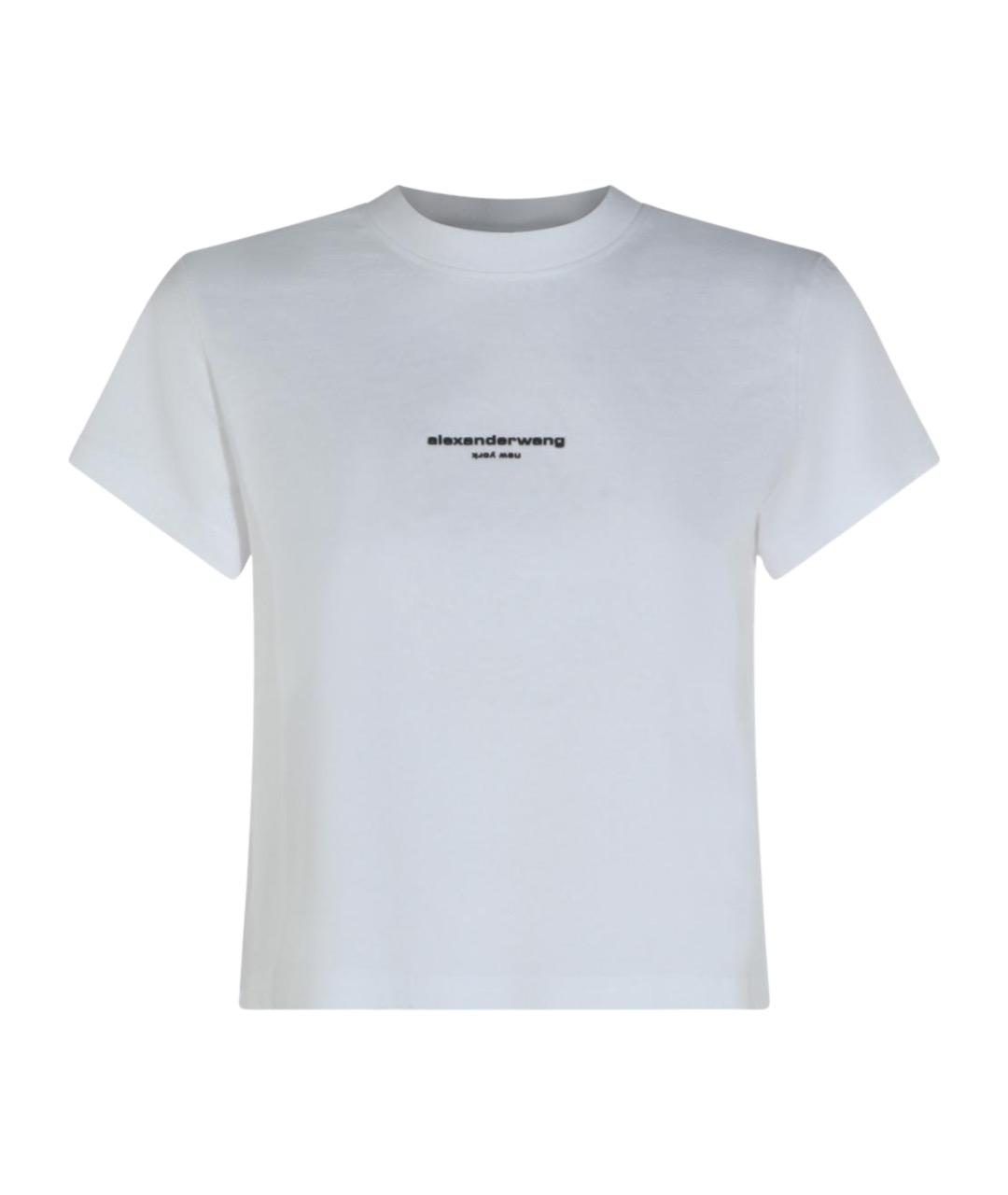 ALEXANDER WANG Белая хлопковая футболка, фото 1