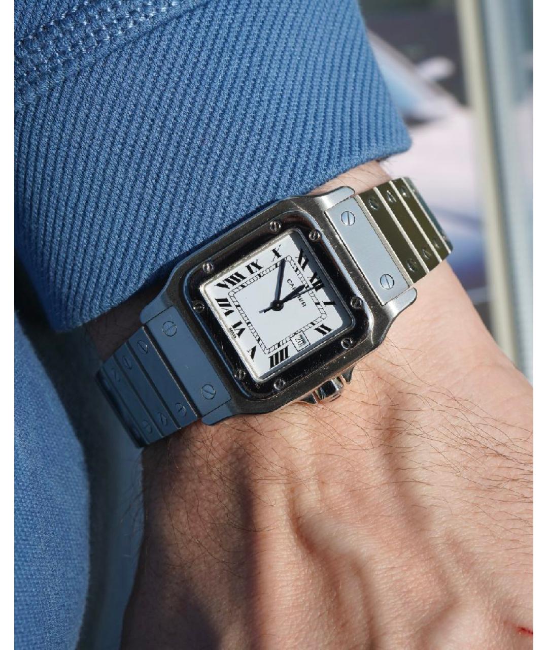CARTIER Белые часы, фото 5