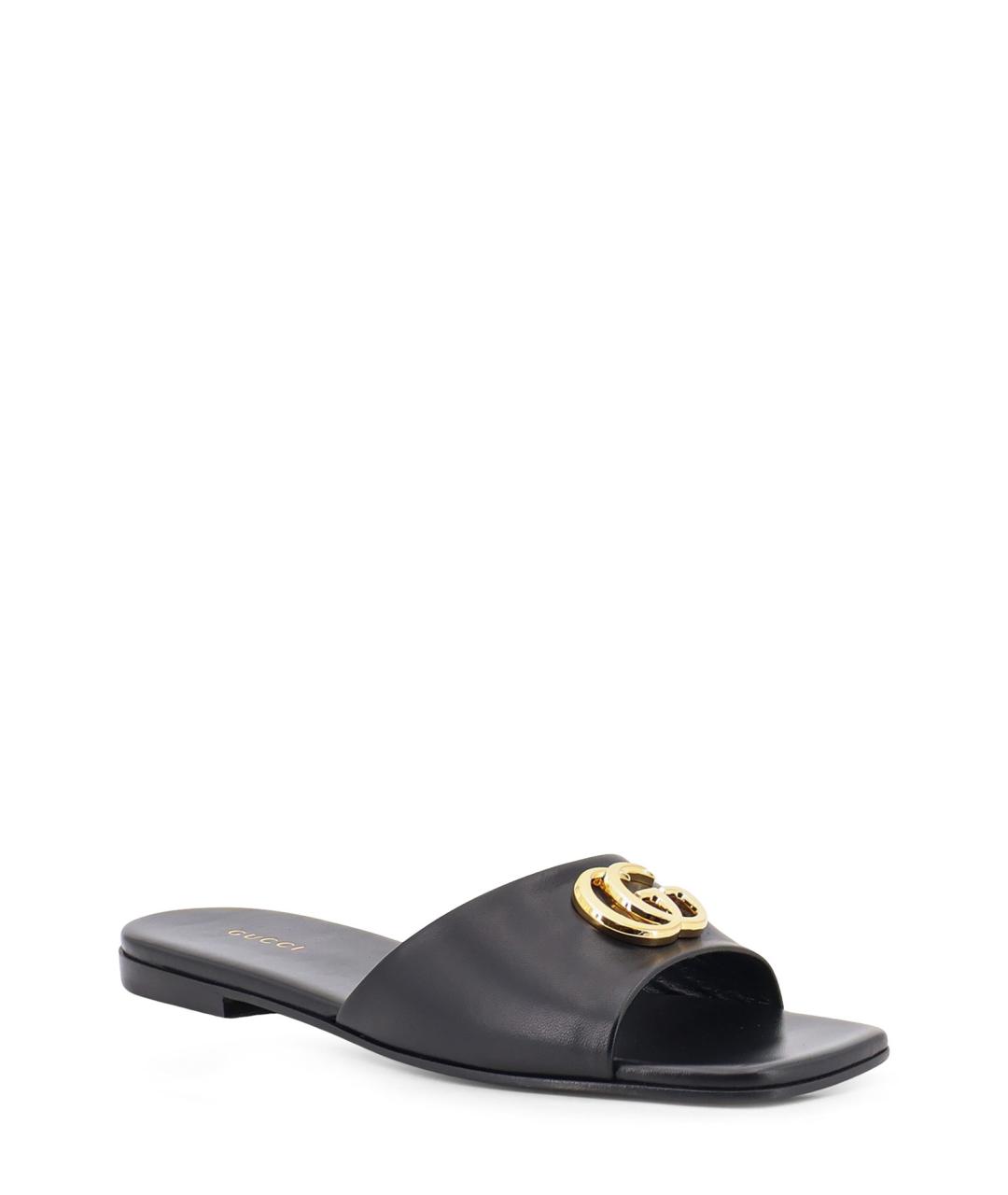 GUCCI Черные шлепанцы, фото 2