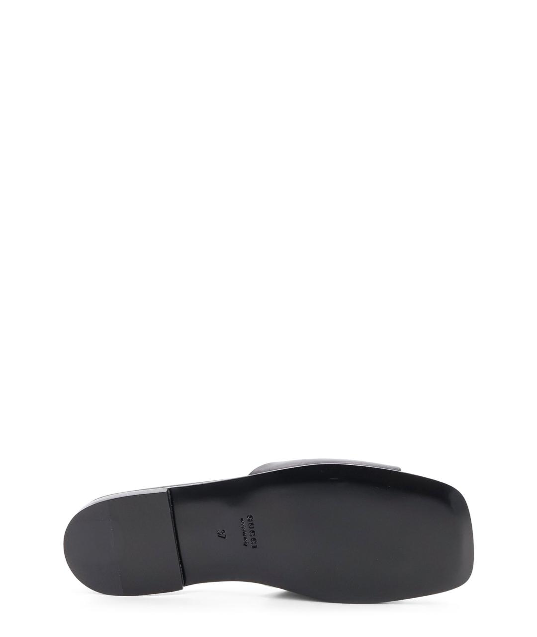 GUCCI Черные шлепанцы, фото 4