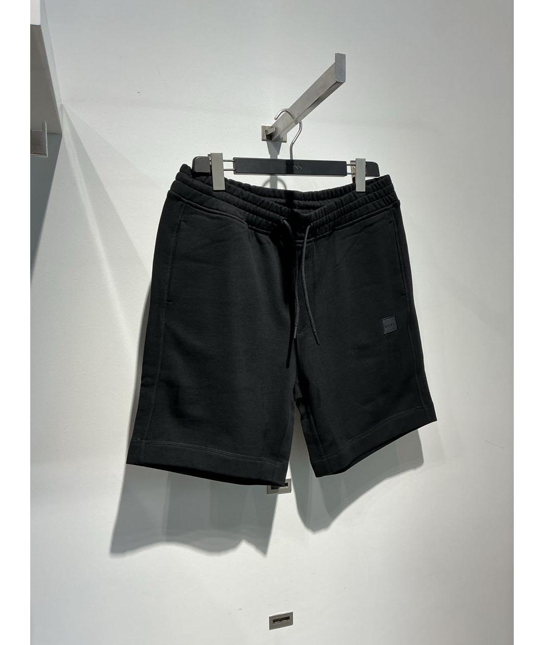 HUGO BOSS Черные хлопковые шорты, фото 2