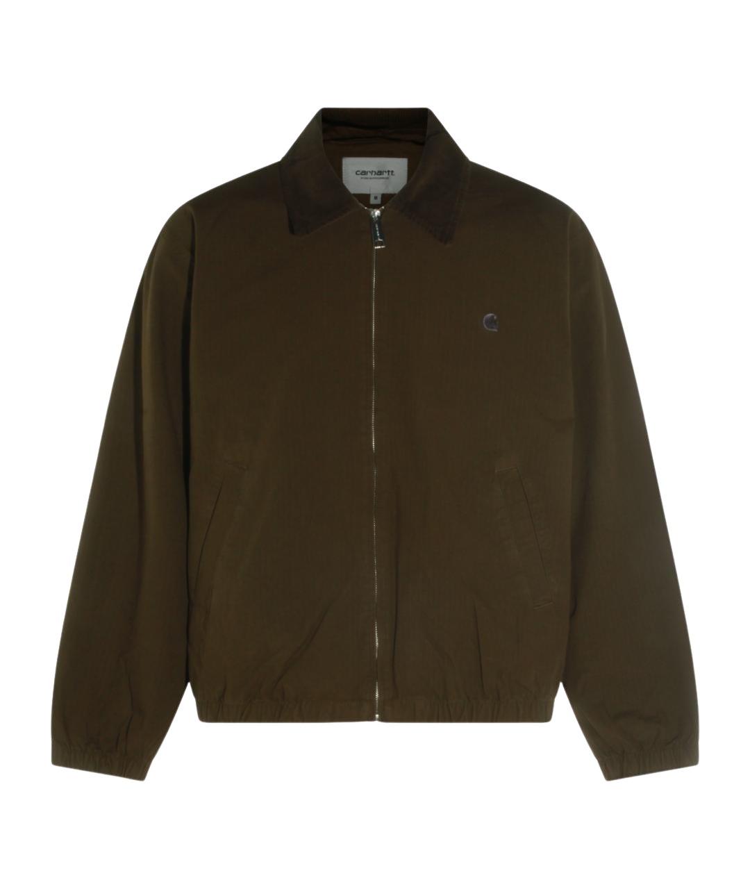 CARHARTT WIP Коричневая хлопковая куртка, фото 1