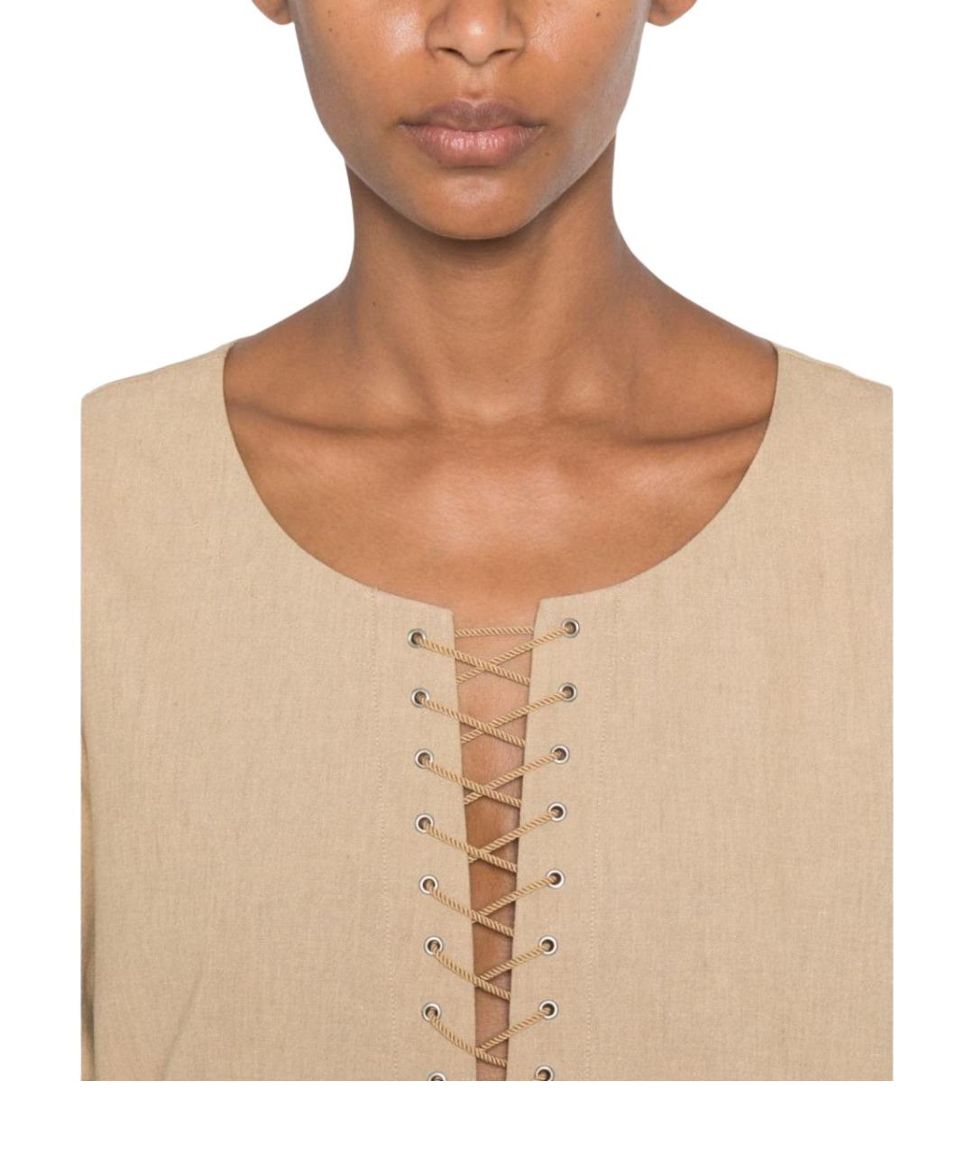TORY BURCH Бежевая туника, фото 2