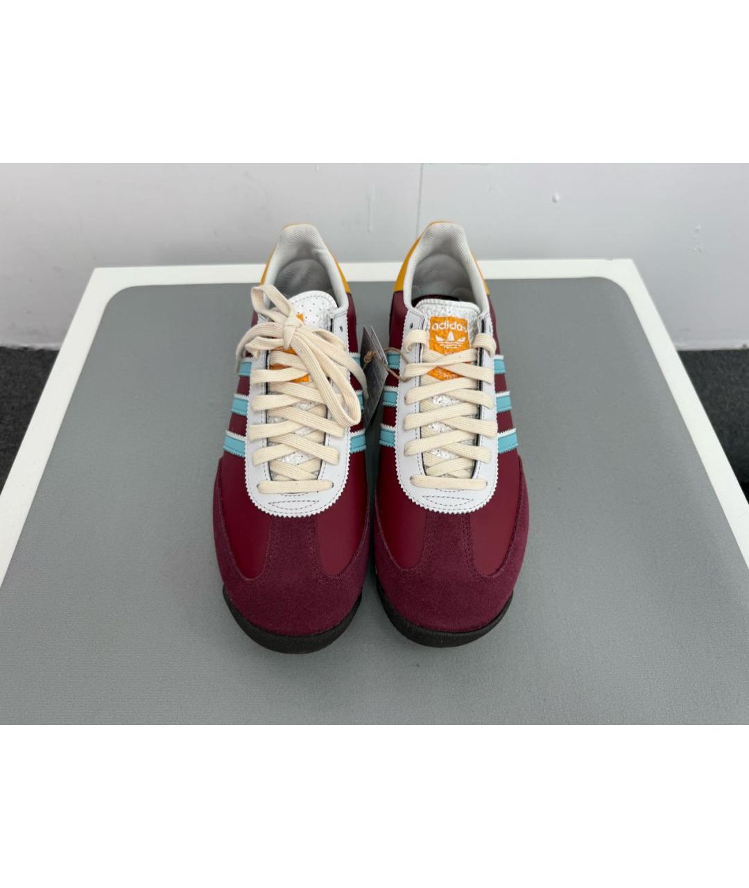 ADIDAS Бордовые текстильные низкие кроссовки / кеды, фото 2
