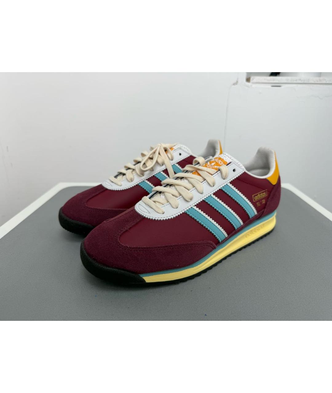 ADIDAS Бордовые текстильные низкие кроссовки / кеды, фото 6