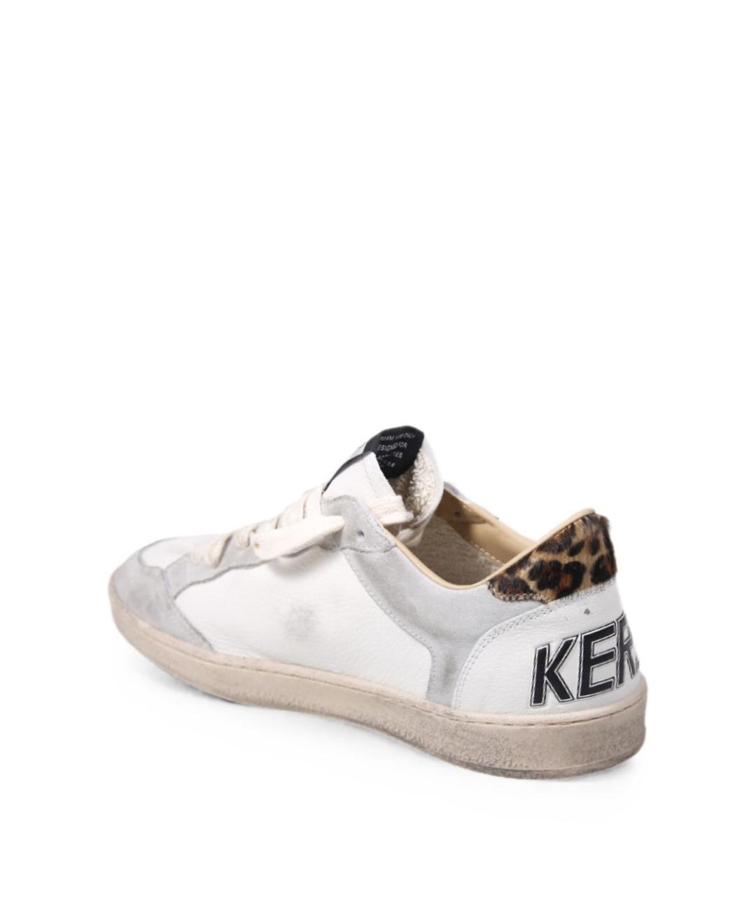 GOLDEN GOOSE DELUXE BRAND Серые кожаные низкие кроссовки / кеды, фото 3
