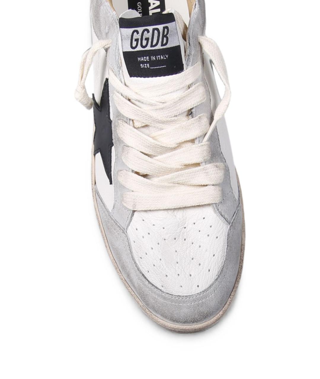 GOLDEN GOOSE DELUXE BRAND Серые кожаные низкие кроссовки / кеды, фото 4