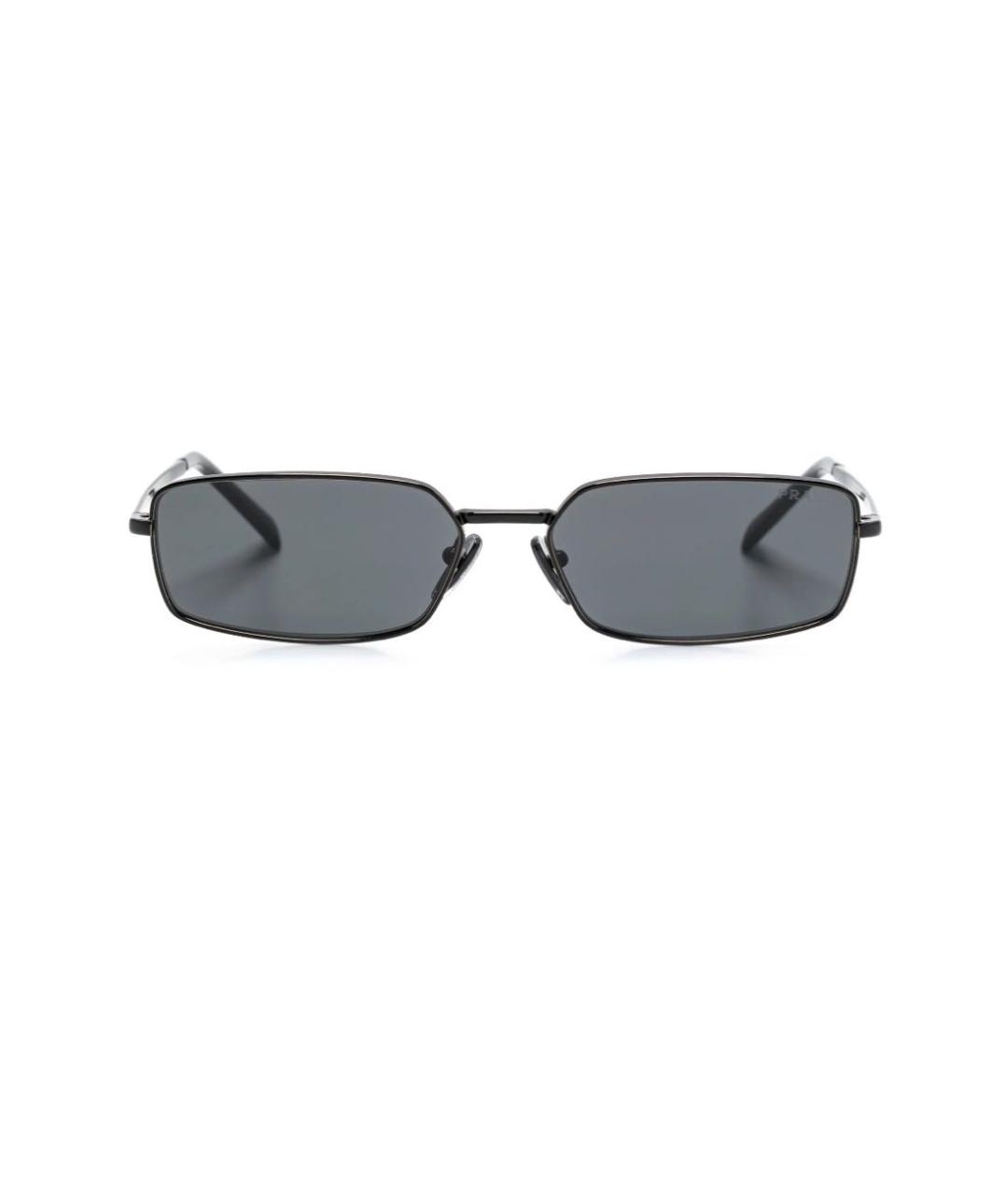 PRADA Черные металлические солнцезащитные очки, фото 6