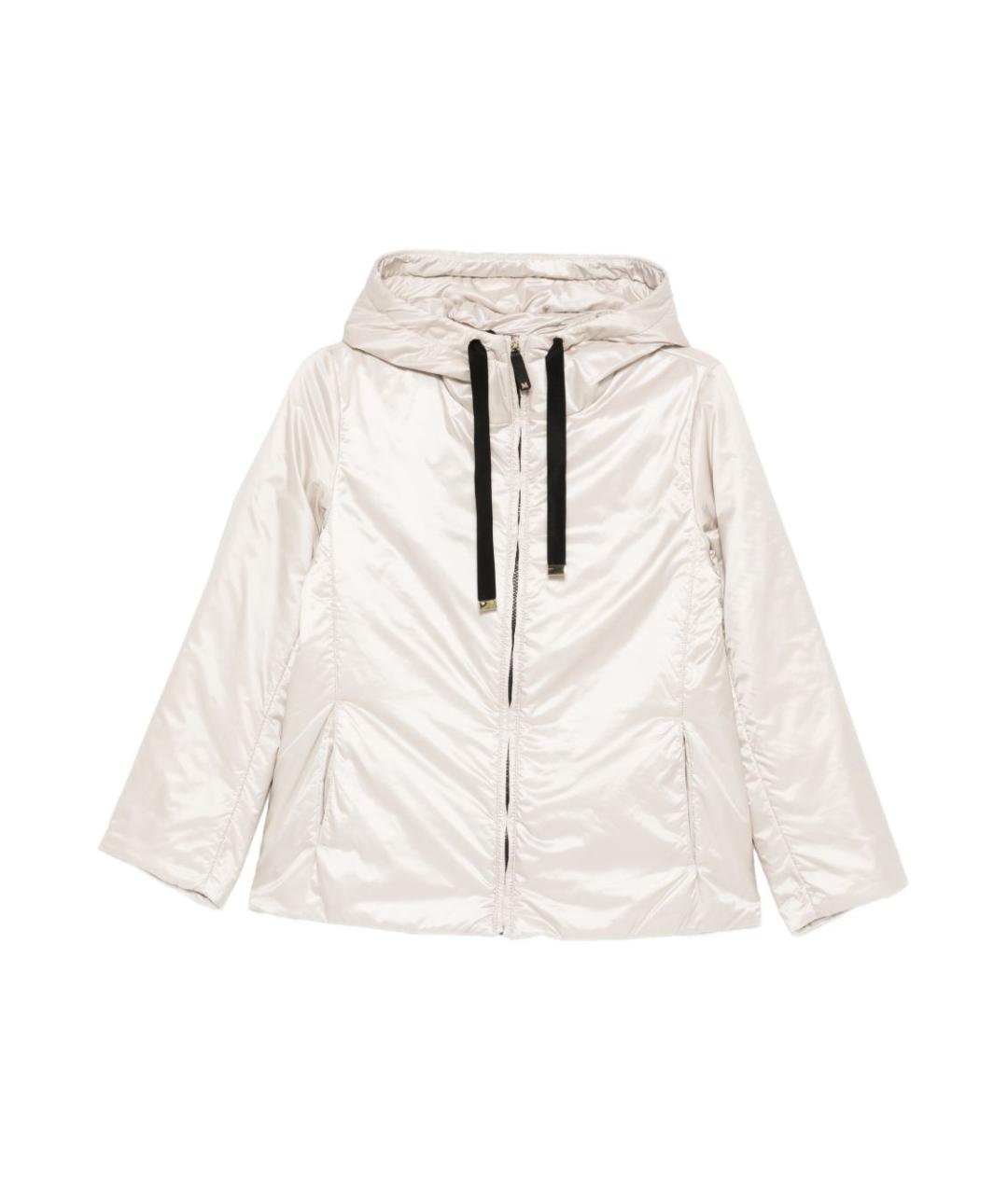 MAX MARA Бежевая полиэстеровая куртка, фото 1