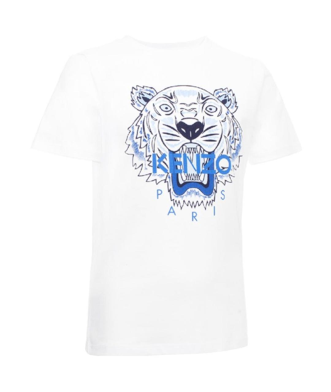 KENZO Белая хлопковая детская футболка, фото 3
