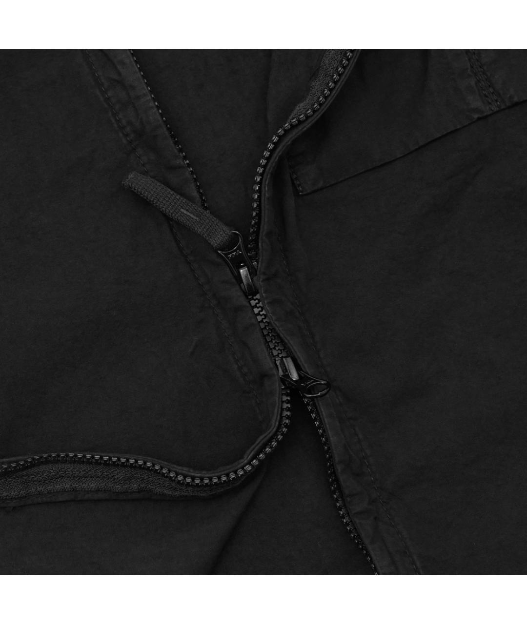 STONE ISLAND Черная хлопковая куртка, фото 5