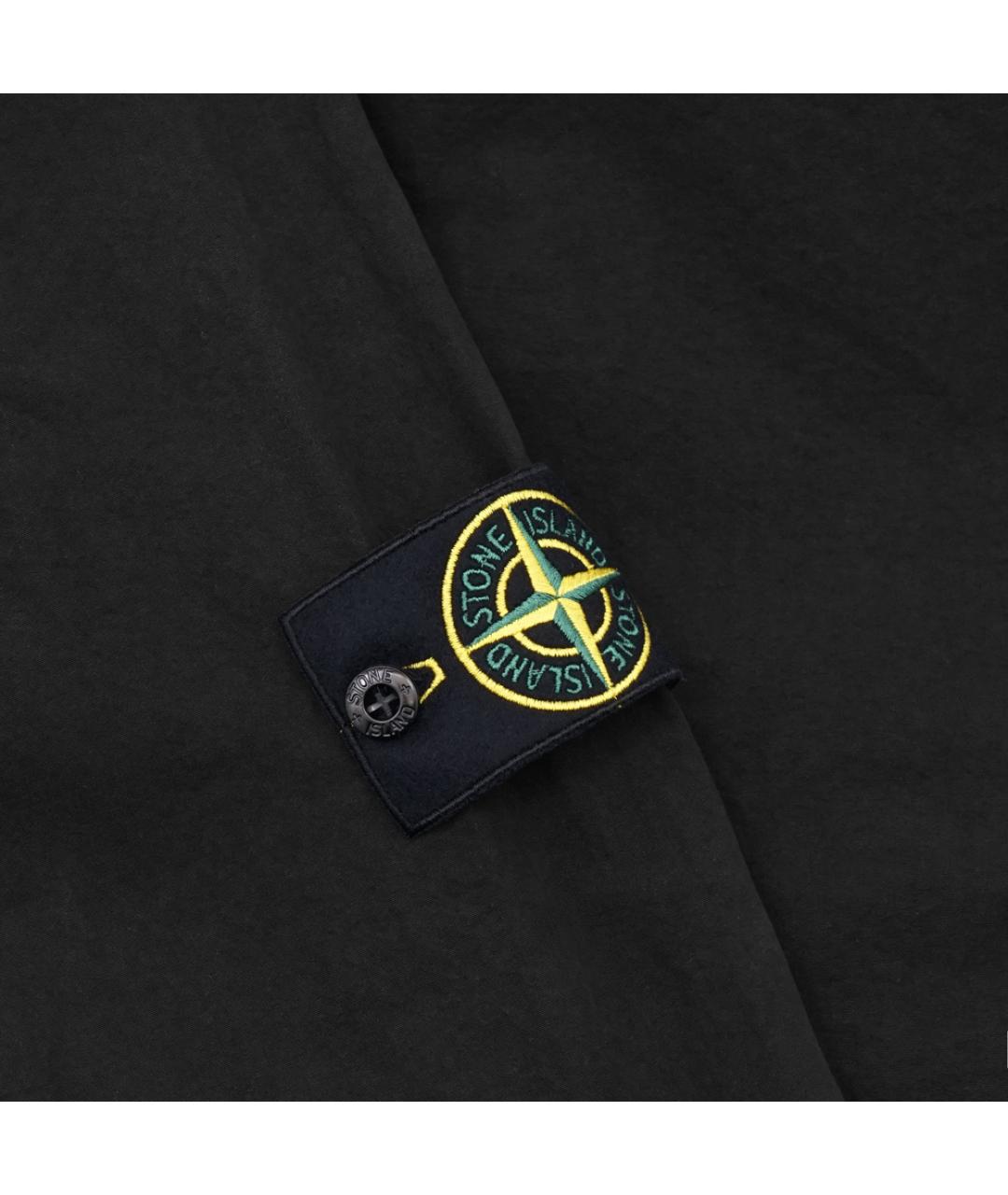 STONE ISLAND Черная хлопковая куртка, фото 7