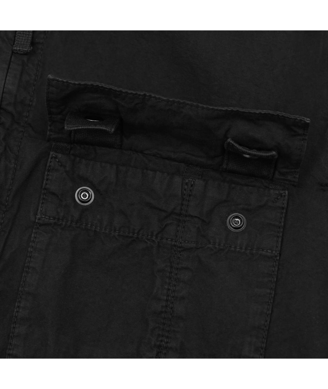 STONE ISLAND Черная хлопковая куртка, фото 4