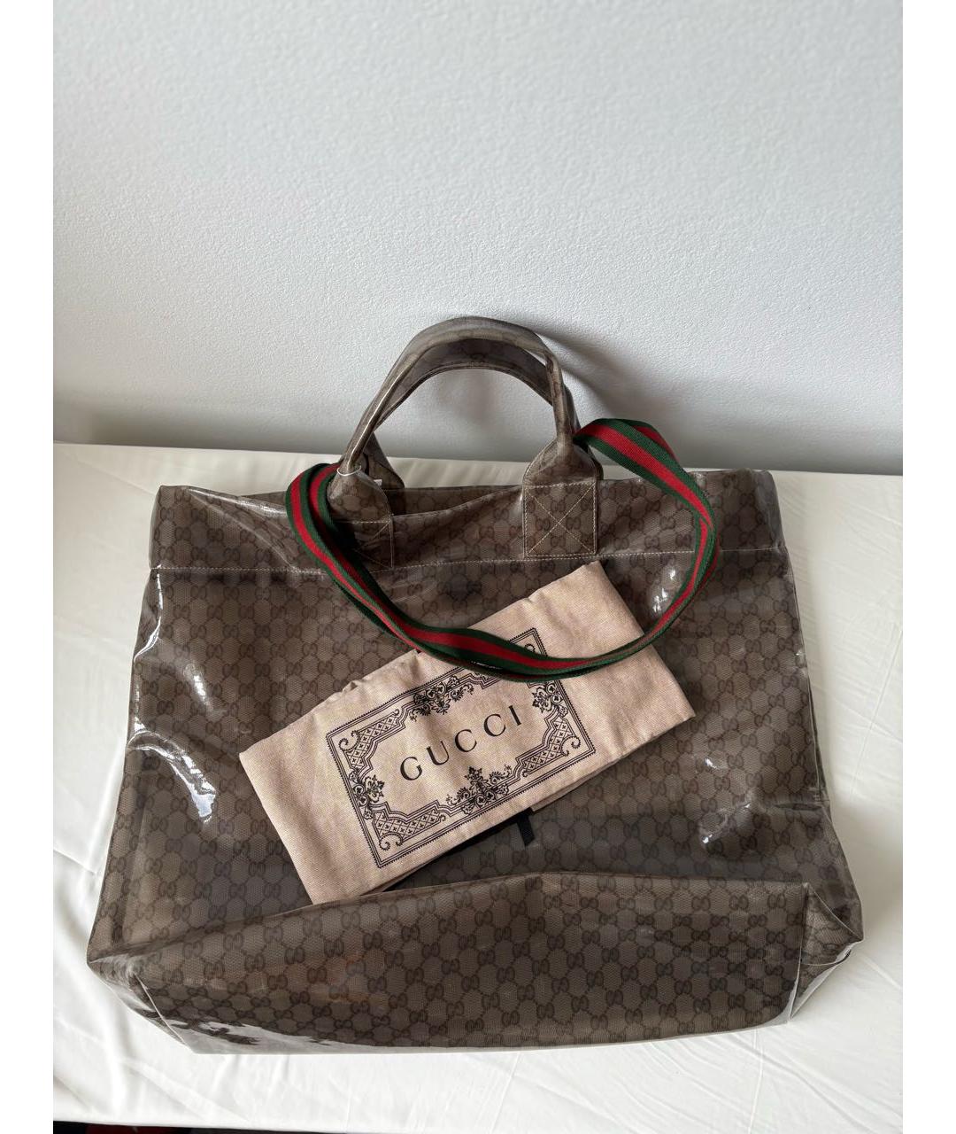 GUCCI Коричневая дорожная/спортивная сумка, фото 4
