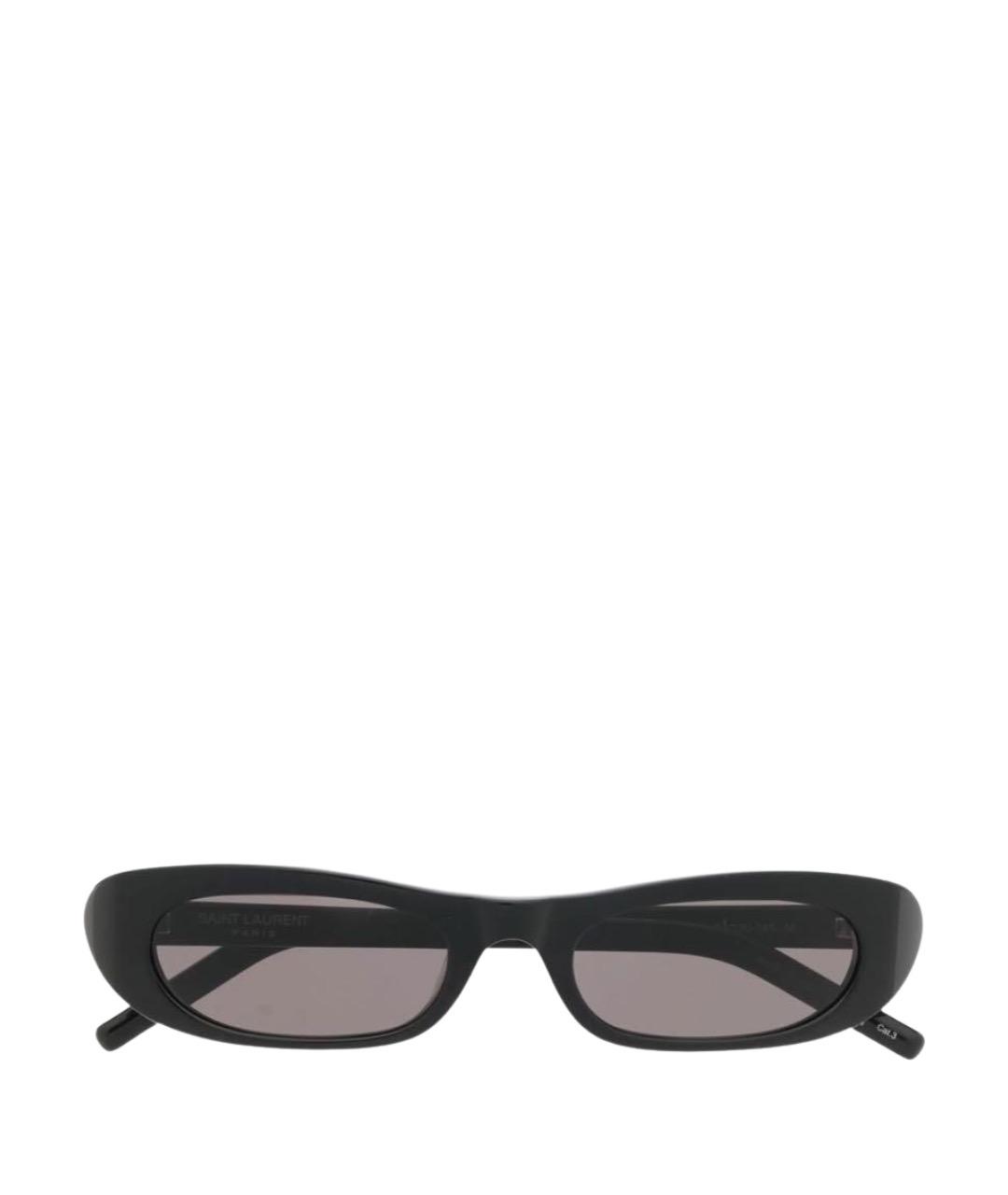 SAINT LAURENT Черные пластиковые солнцезащитные очки, фото 1