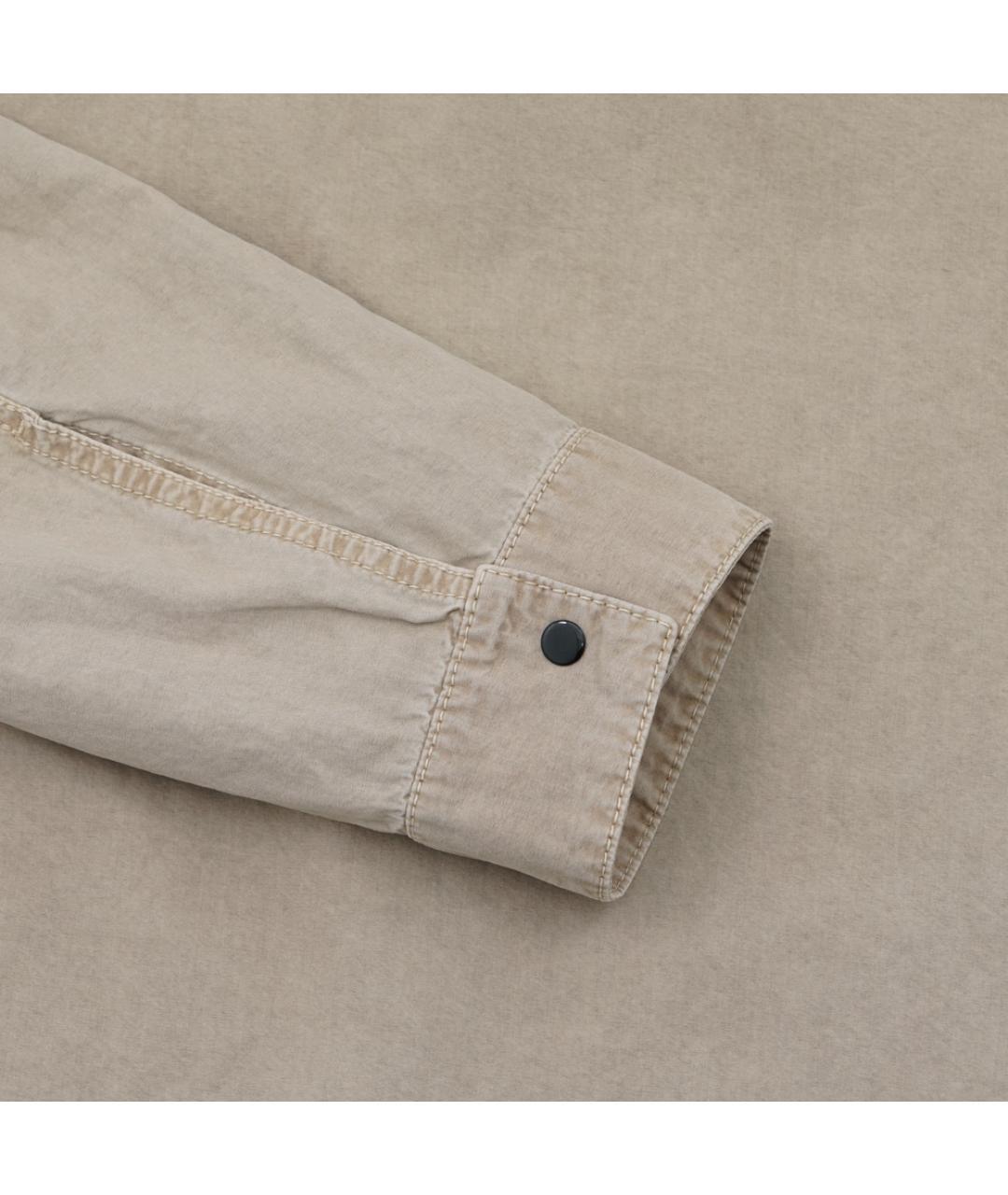 STONE ISLAND Бежевая хлопковая куртка, фото 6
