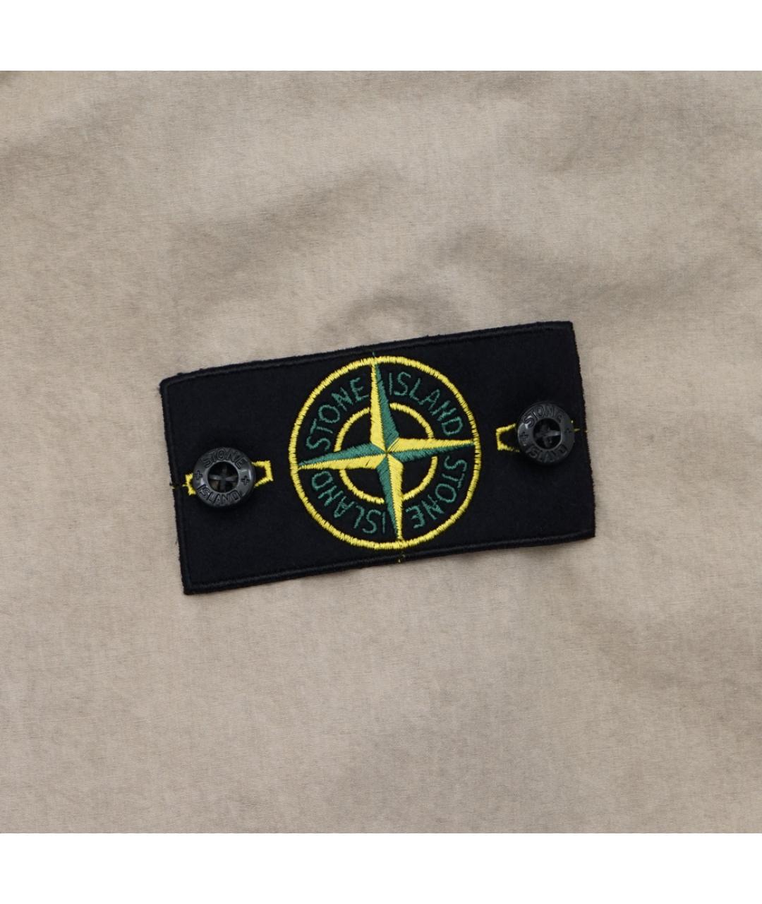 STONE ISLAND Бежевая хлопковая куртка, фото 7