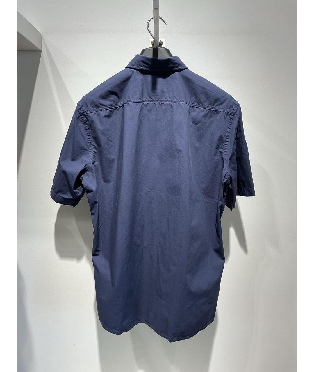 HUGO BOSS Синяя хлопковая кэжуал рубашка, фото 3