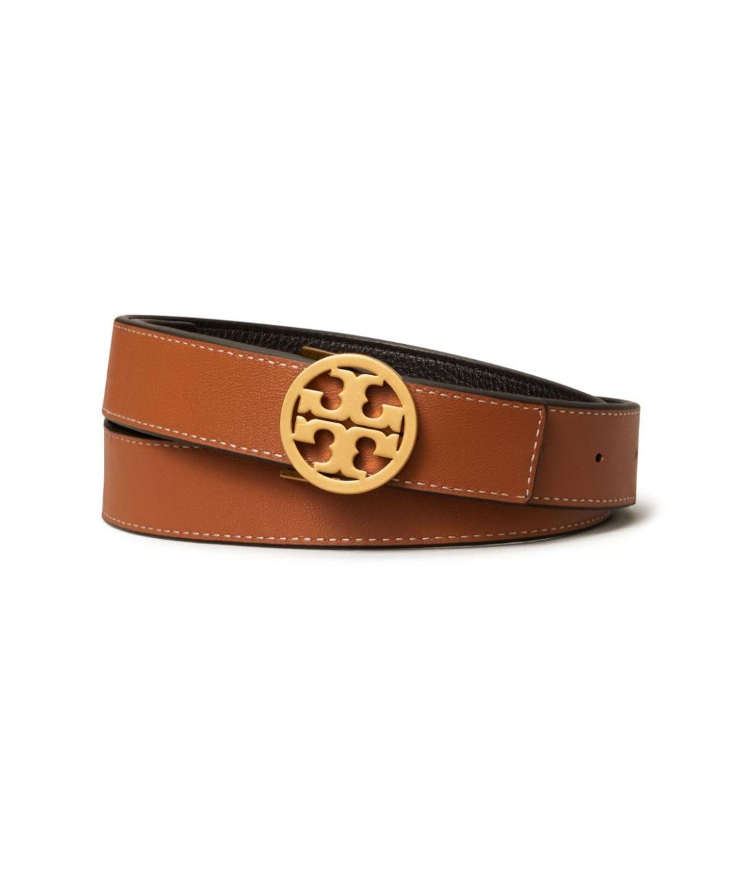 TORY BURCH Черный кожаный ремень, фото 2