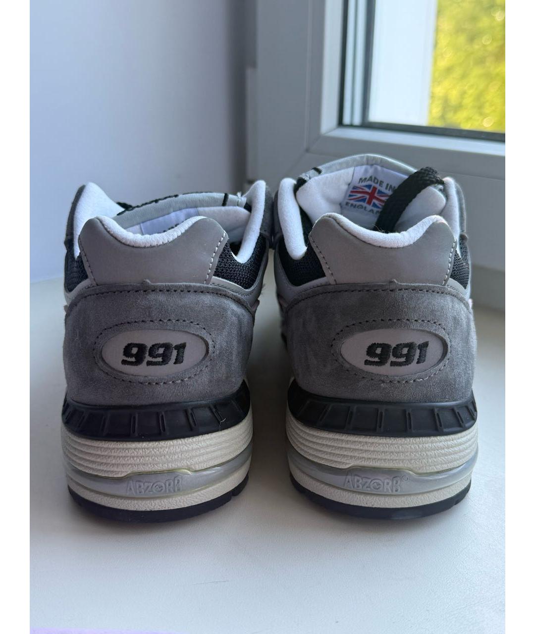 NEW BALANCE Серые замшевые кроссовки, фото 4