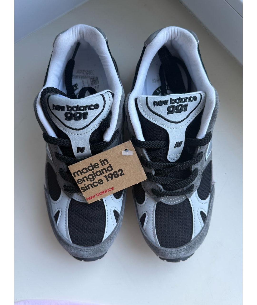NEW BALANCE Серые замшевые кроссовки, фото 3