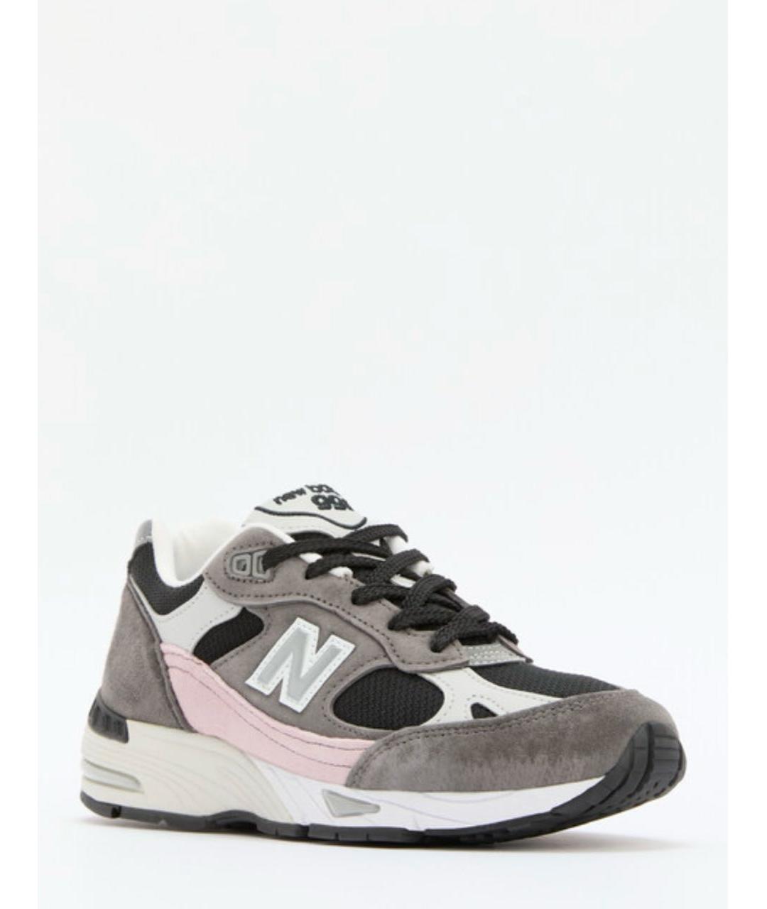 NEW BALANCE Серые замшевые кроссовки, фото 2