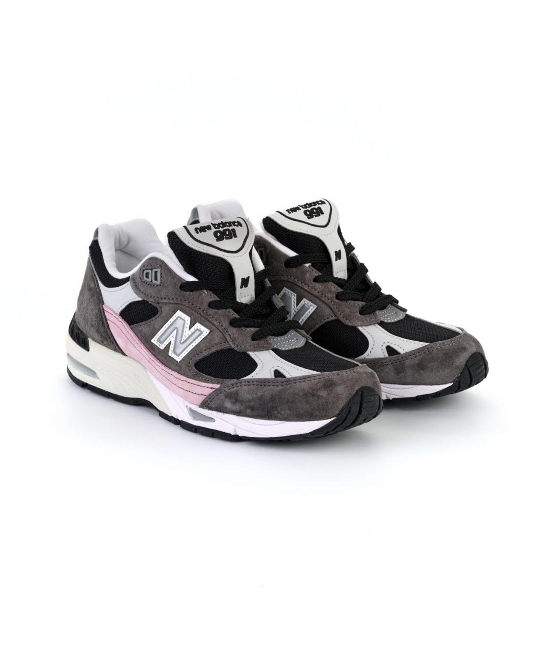 NEW BALANCE Серые замшевые кроссовки, фото 7