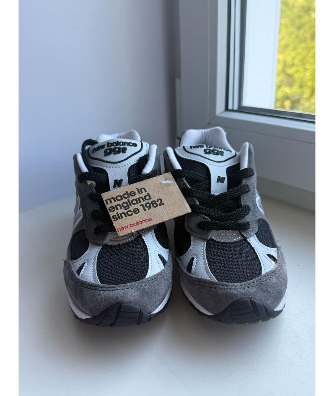 NEW BALANCE Серые замшевые кроссовки, фото 2