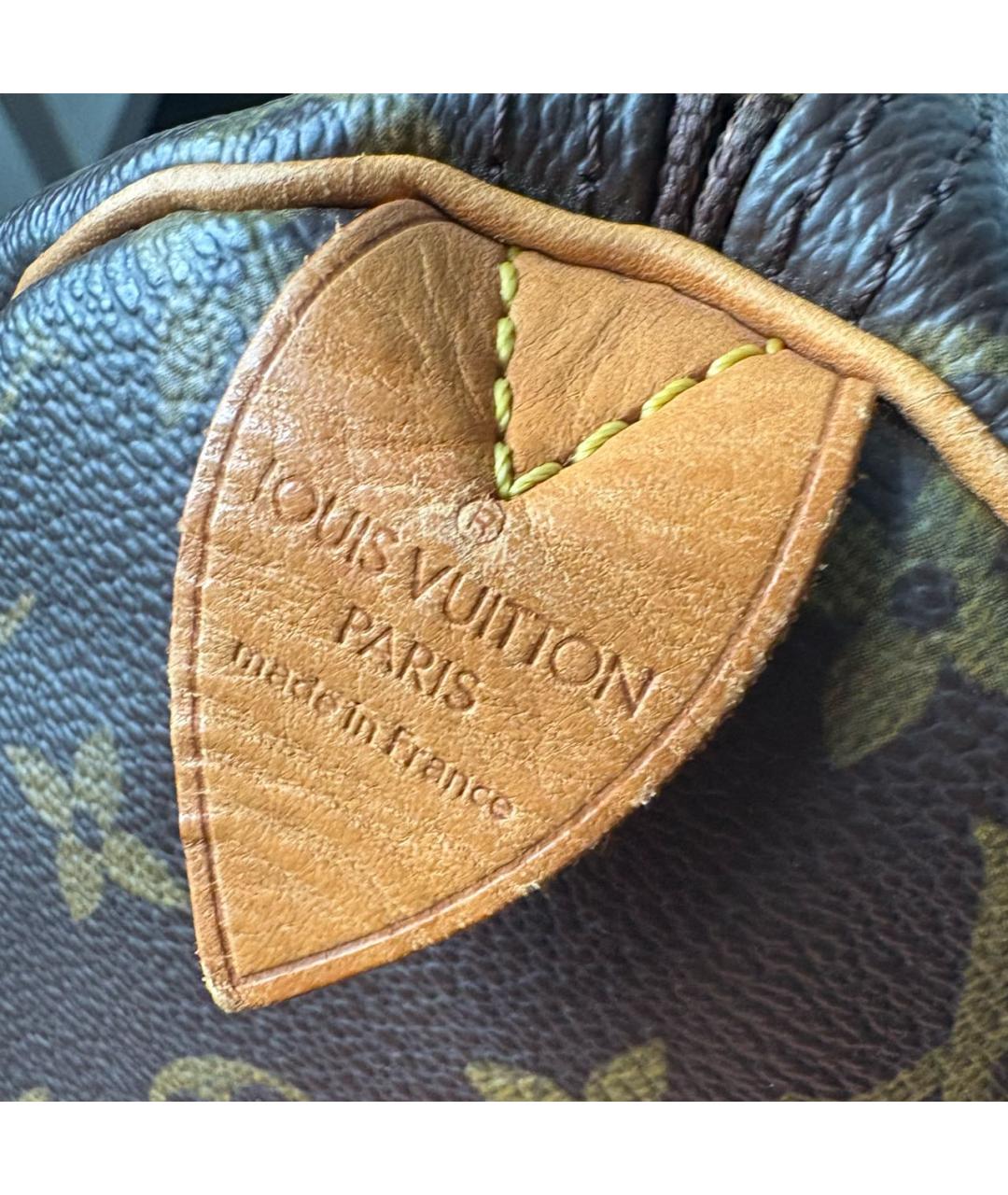 LOUIS VUITTON Коричневая сумка с короткими ручками, фото 6