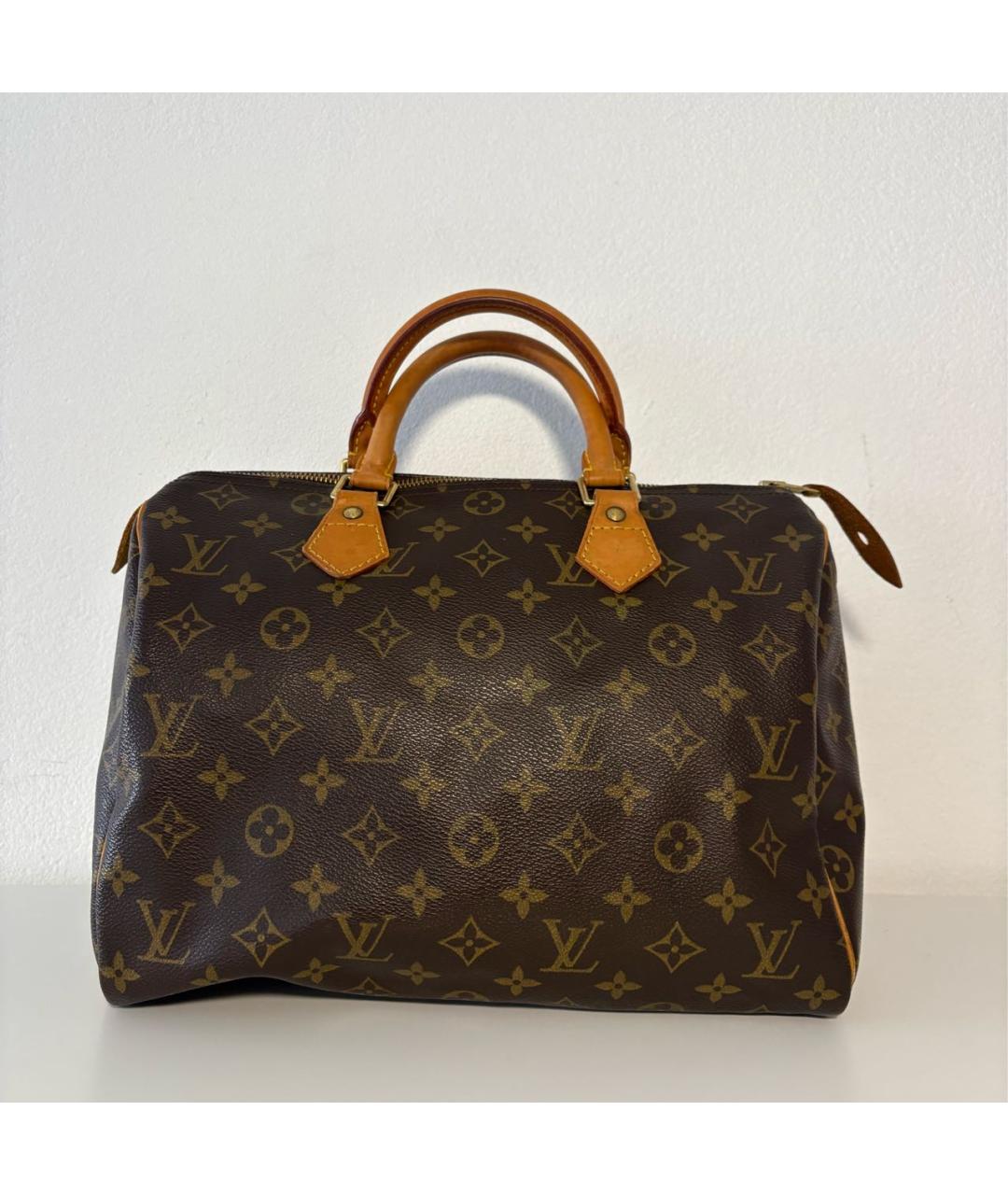 LOUIS VUITTON Коричневая сумка с короткими ручками, фото 3
