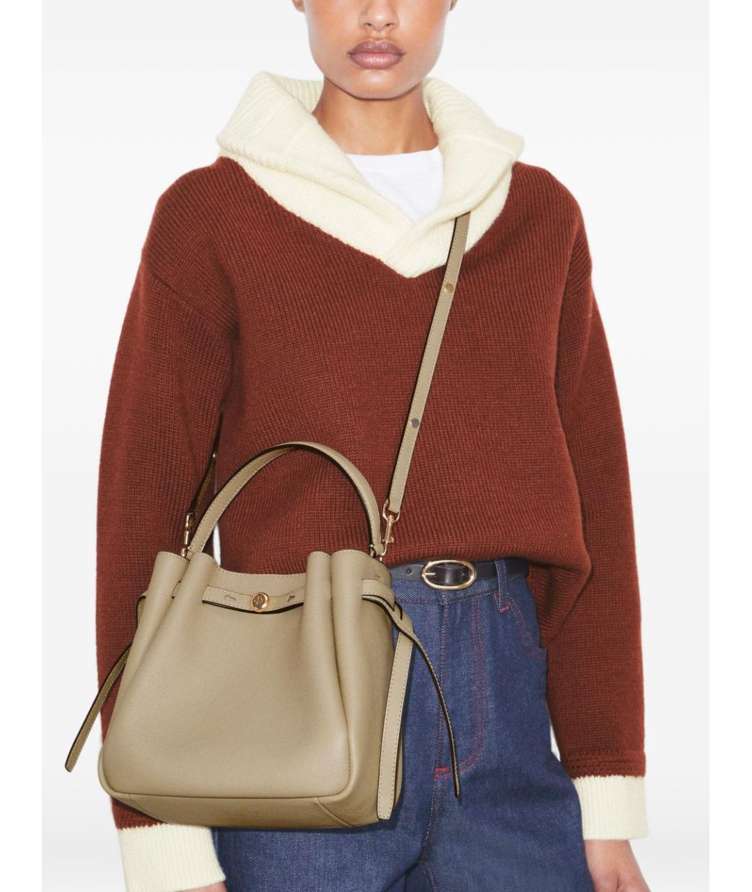TORY BURCH Серая сумка через плечо, фото 2