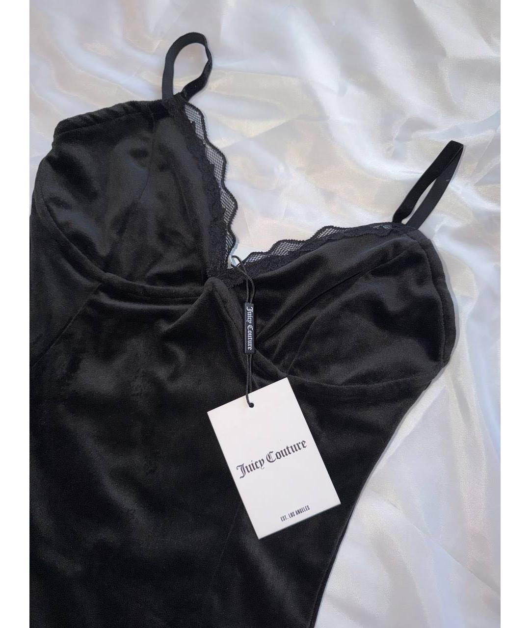 JUICY COUTURE Черное полиэстеровое повседневное платье, фото 3