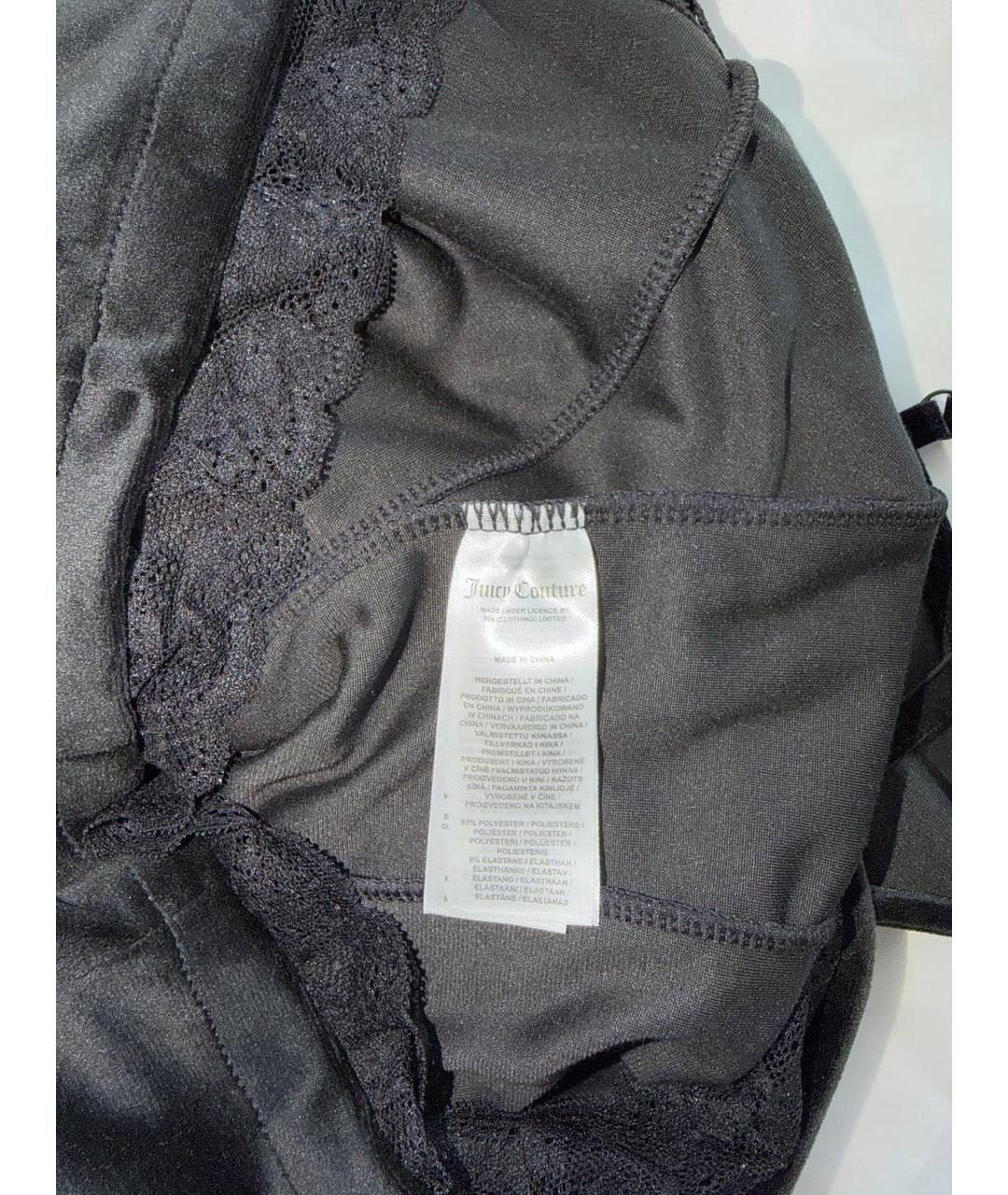 JUICY COUTURE Черное полиэстеровое повседневное платье, фото 7