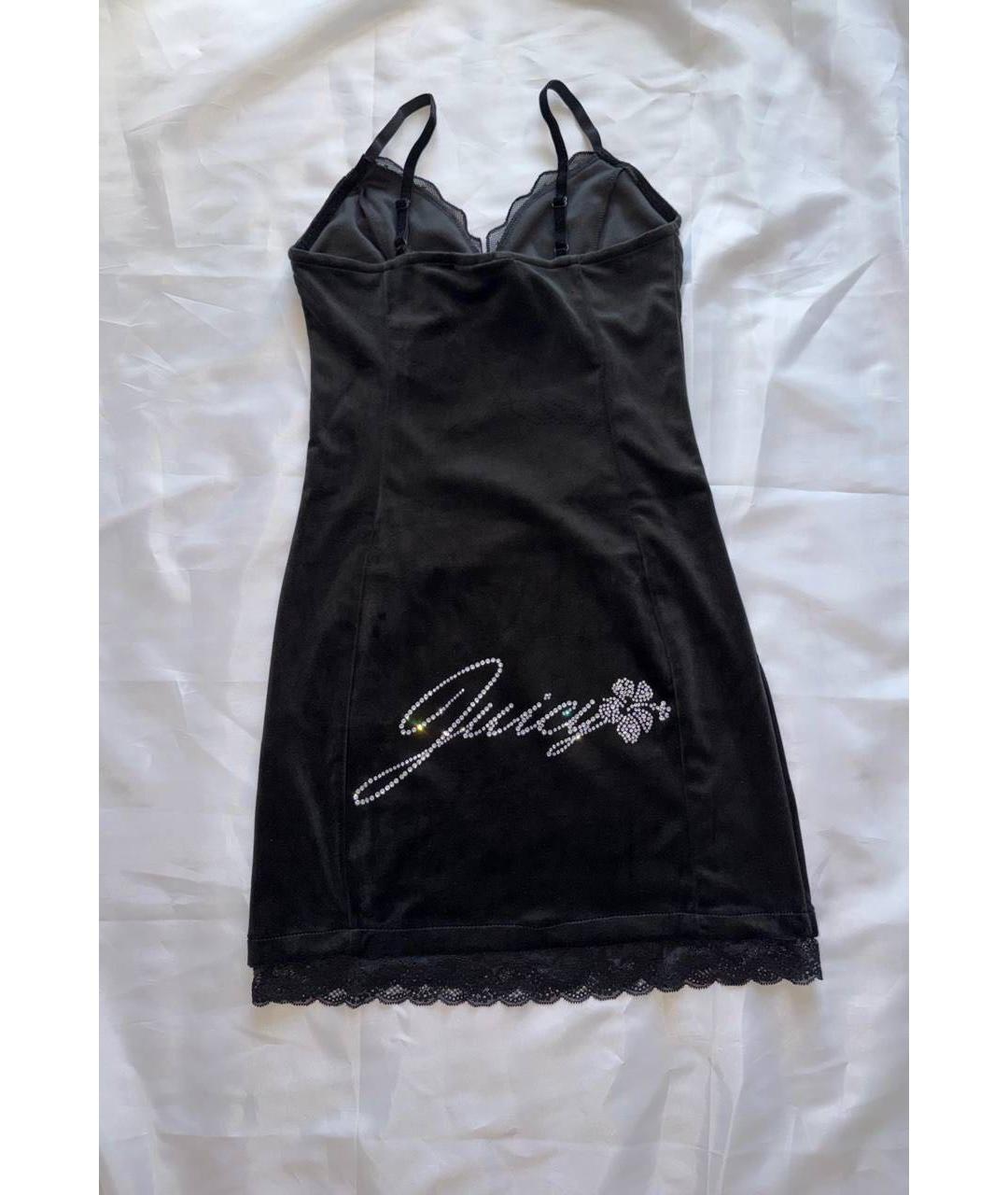 JUICY COUTURE Черное полиэстеровое повседневное платье, фото 2