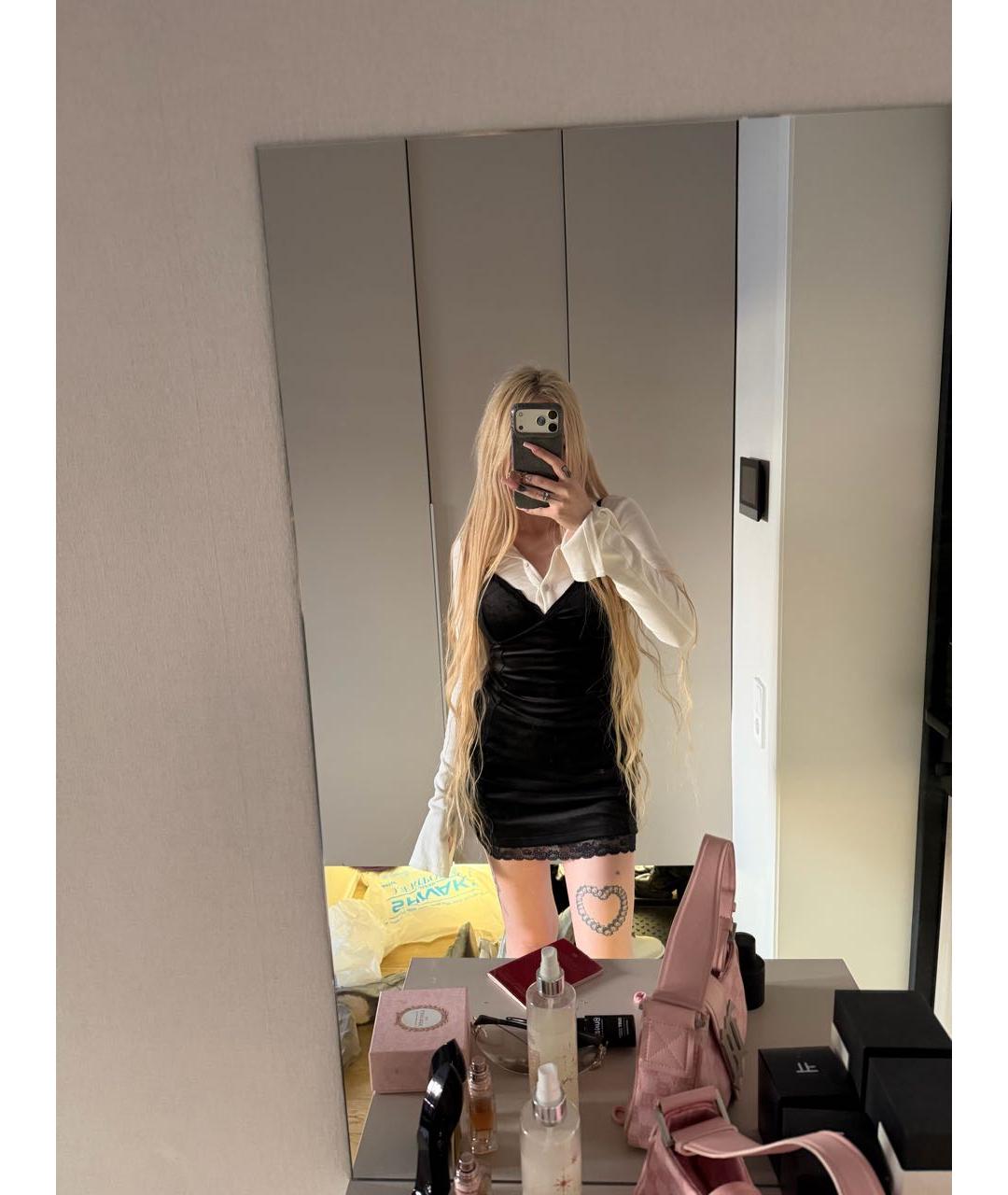 JUICY COUTURE Черное полиэстеровое повседневное платье, фото 8