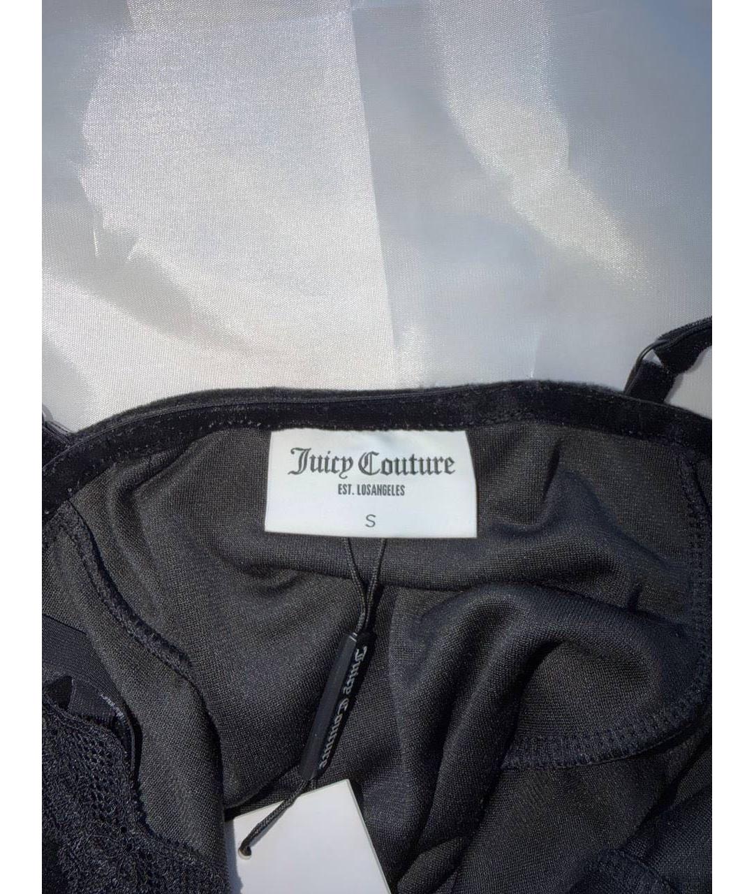 JUICY COUTURE Черное полиэстеровое повседневное платье, фото 6