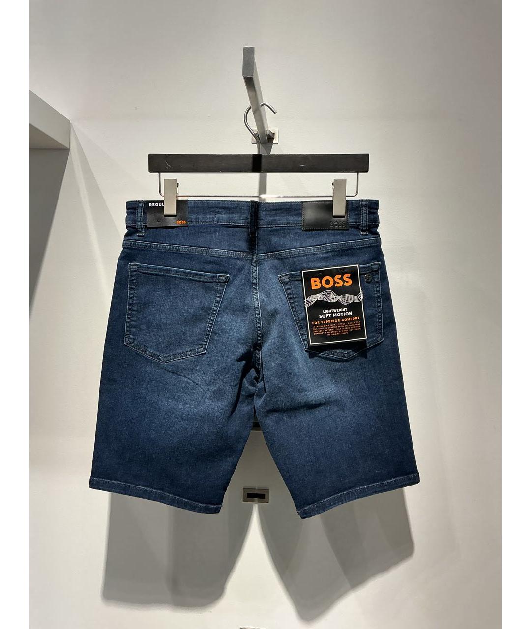 HUGO BOSS Синие хлопковые шорты, фото 3