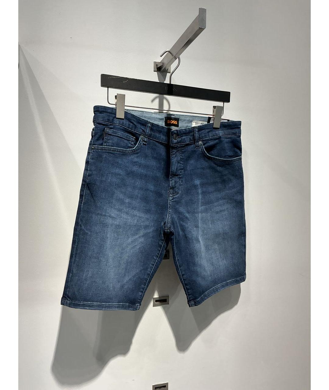 HUGO BOSS Синие хлопковые шорты, фото 2