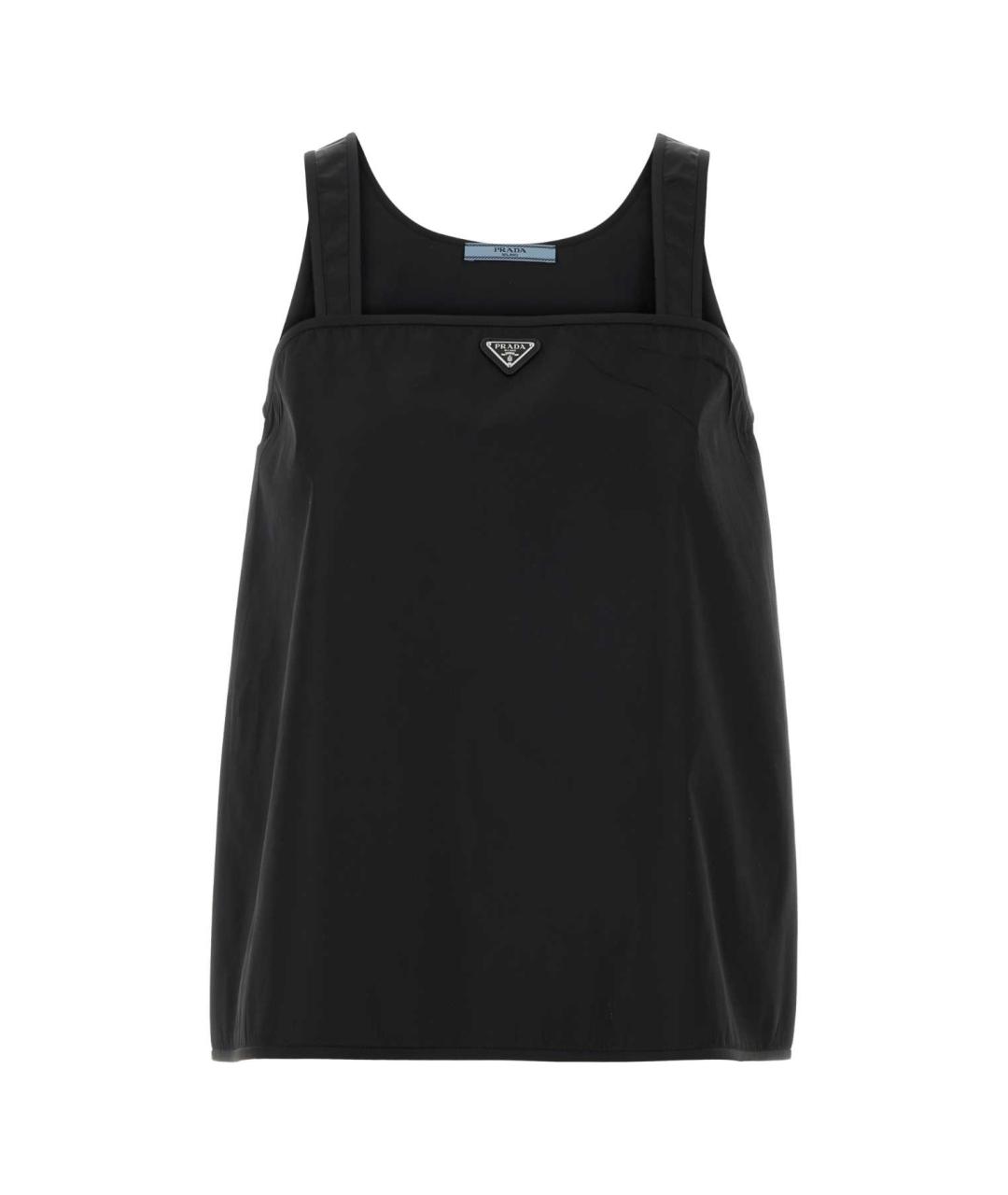 PRADA Черная полиамидовая майка, фото 1