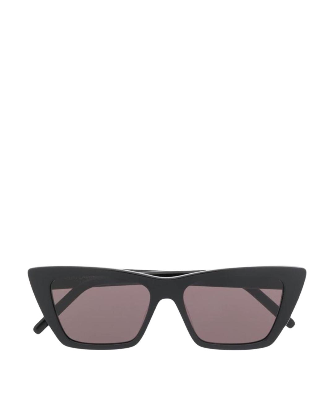 SAINT LAURENT Черные пластиковые солнцезащитные очки, фото 1