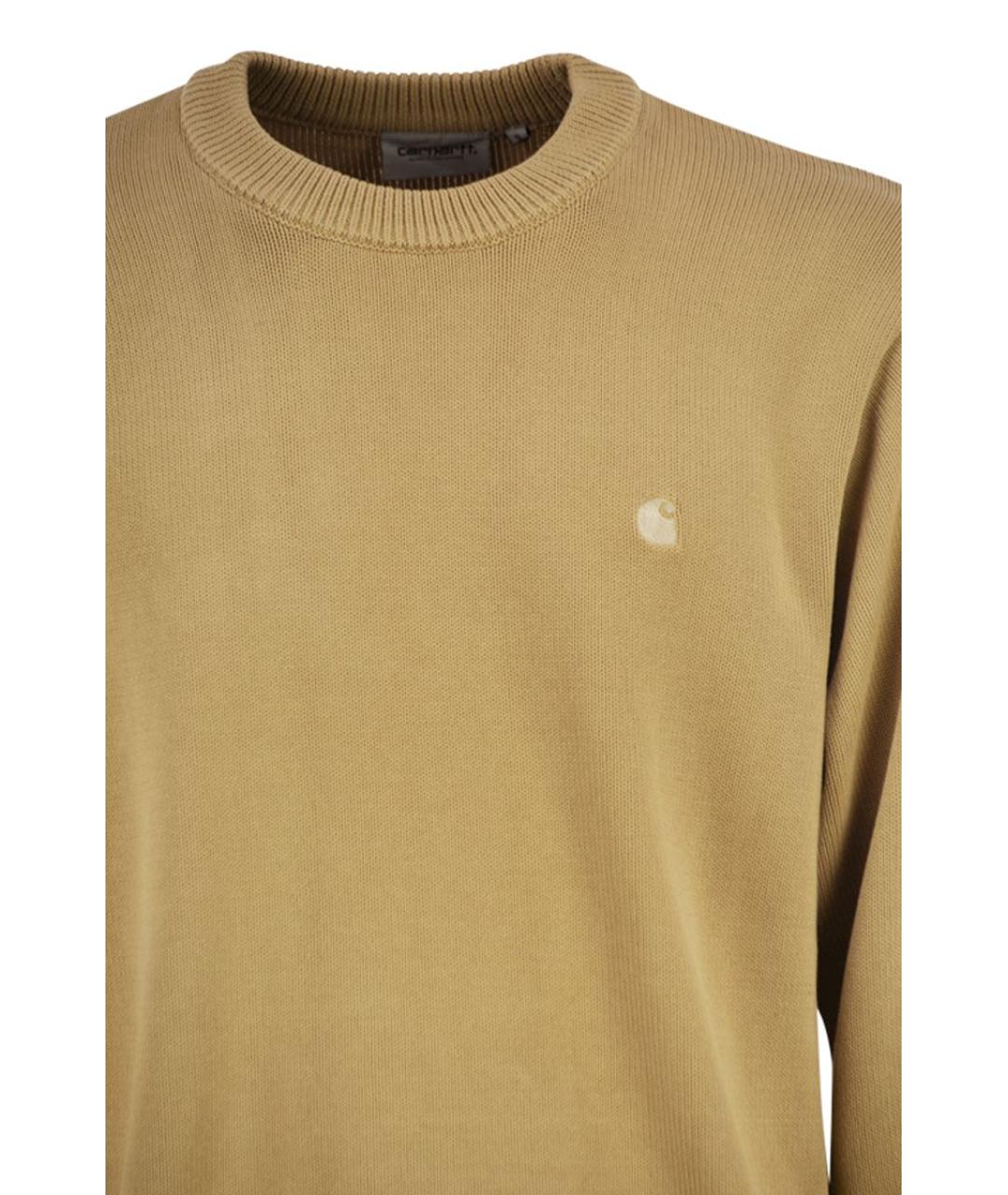 CARHARTT WIP Бежевый хлопковый джемпер / свитер, фото 4