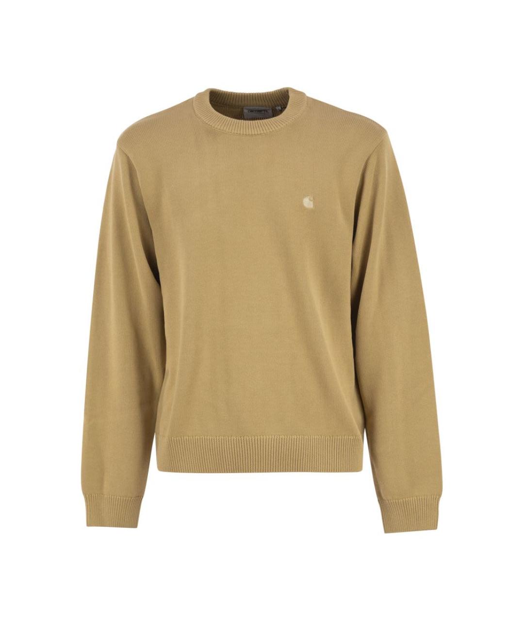 CARHARTT WIP Бежевый хлопковый джемпер / свитер, фото 1