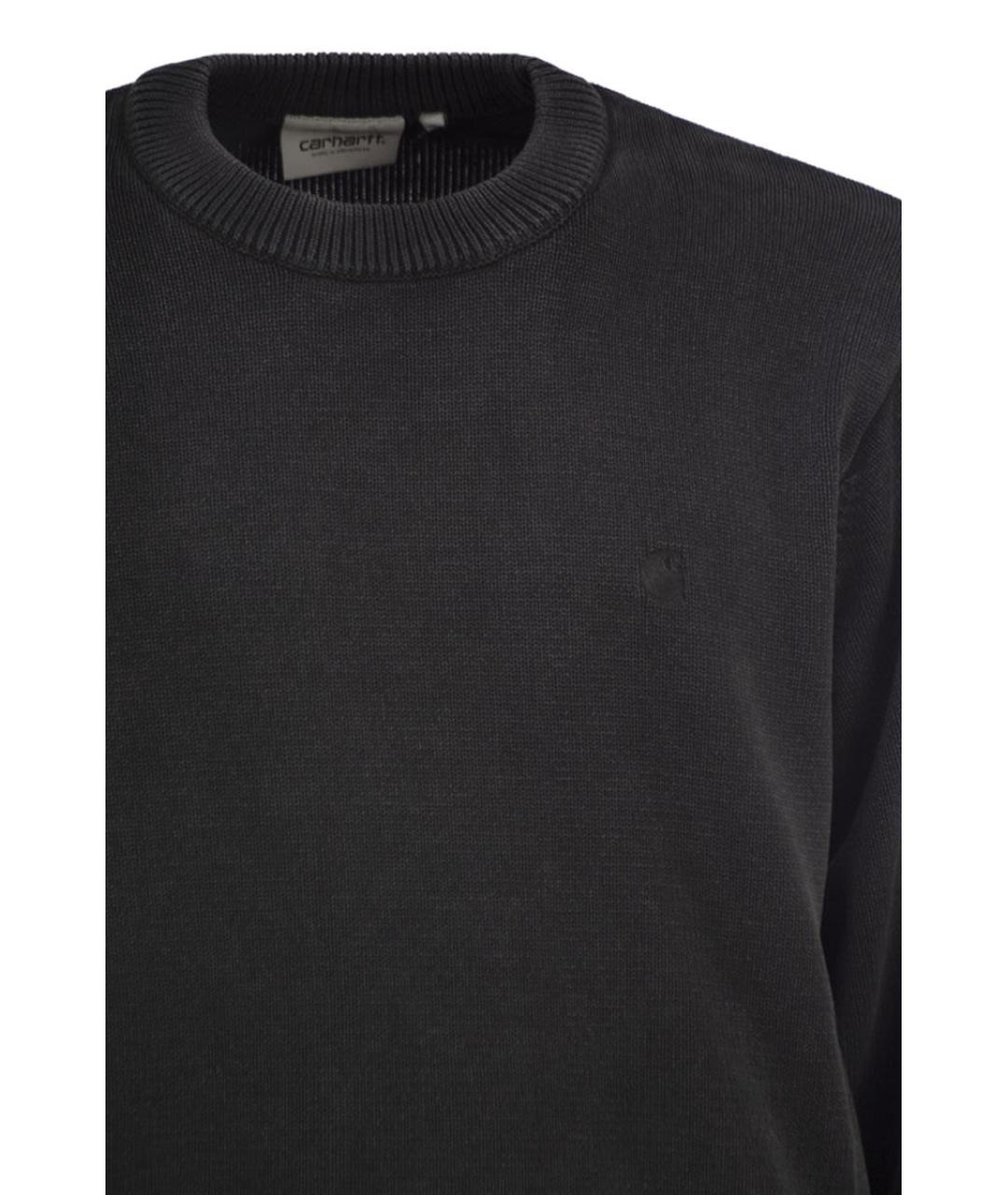 CARHARTT WIP Черный хлопковый джемпер / свитер, фото 4