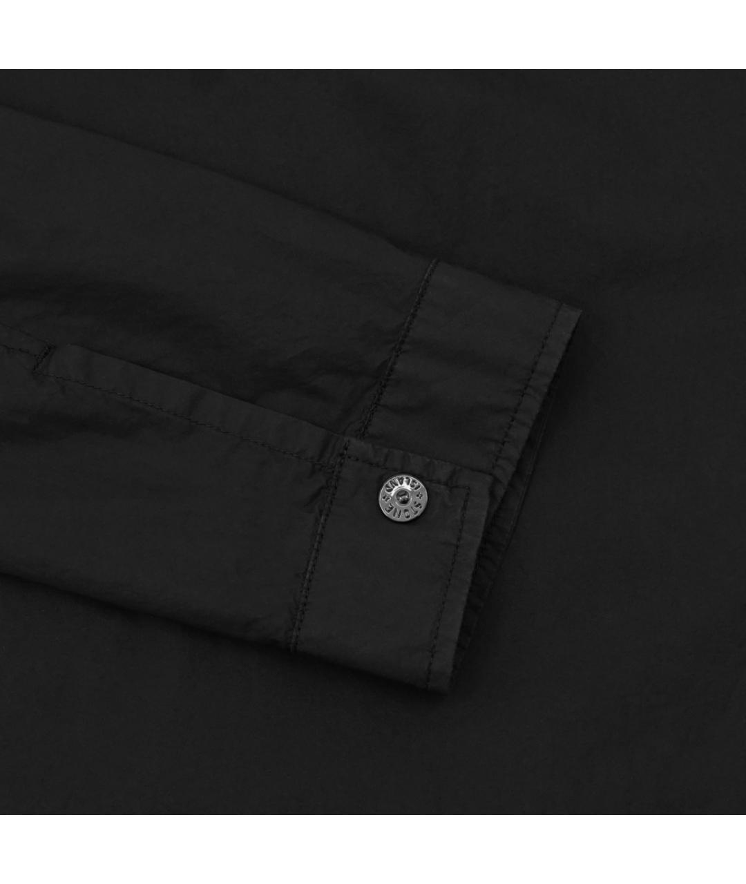 STONE ISLAND Черная хлопко-эластановая куртка, фото 5